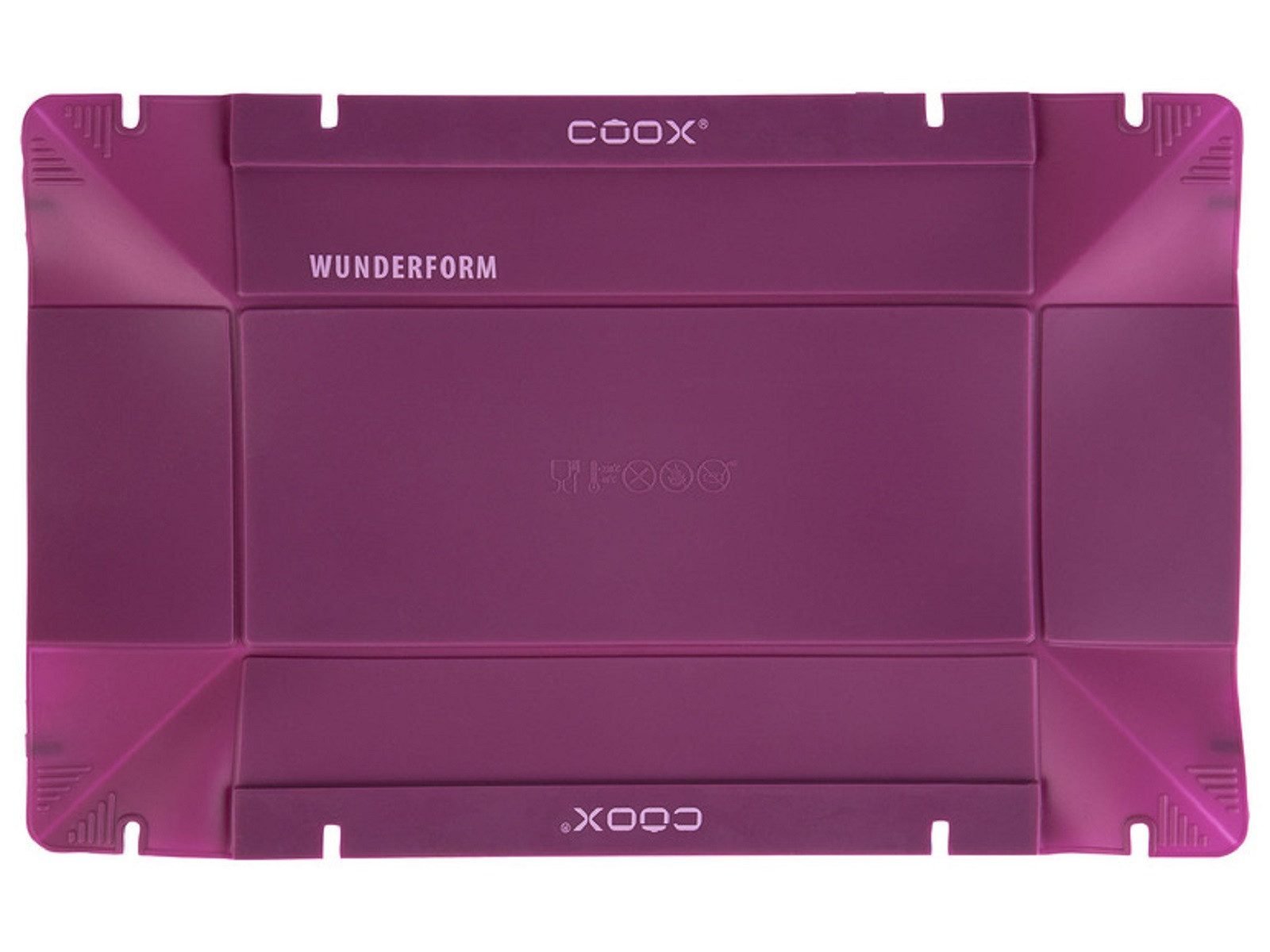 coox Backform coox WUNDERFORM Basic M in lila die erste faltbare Kastenform Backform
