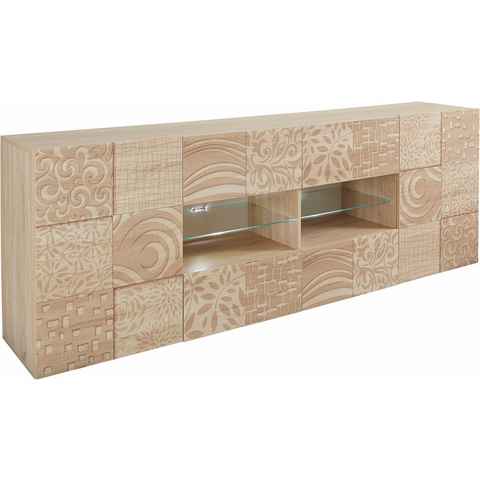INOSIGN Sideboard Miro, Breite 241 cm mit dekorativem Siebdruck