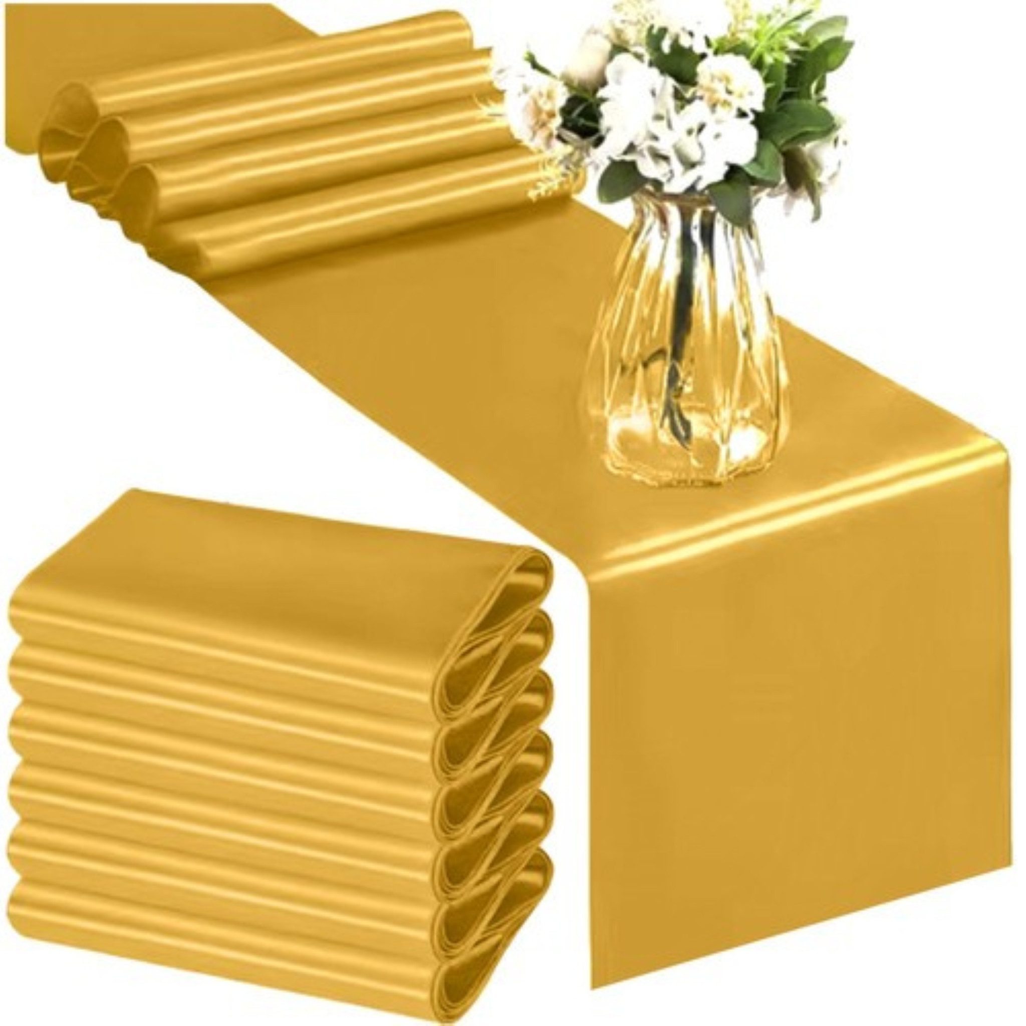 Ruhhy Tischläufer Festlicher Tischläufer Gold 900 x 36 cm – edle Optik (Lux günstig online kaufen