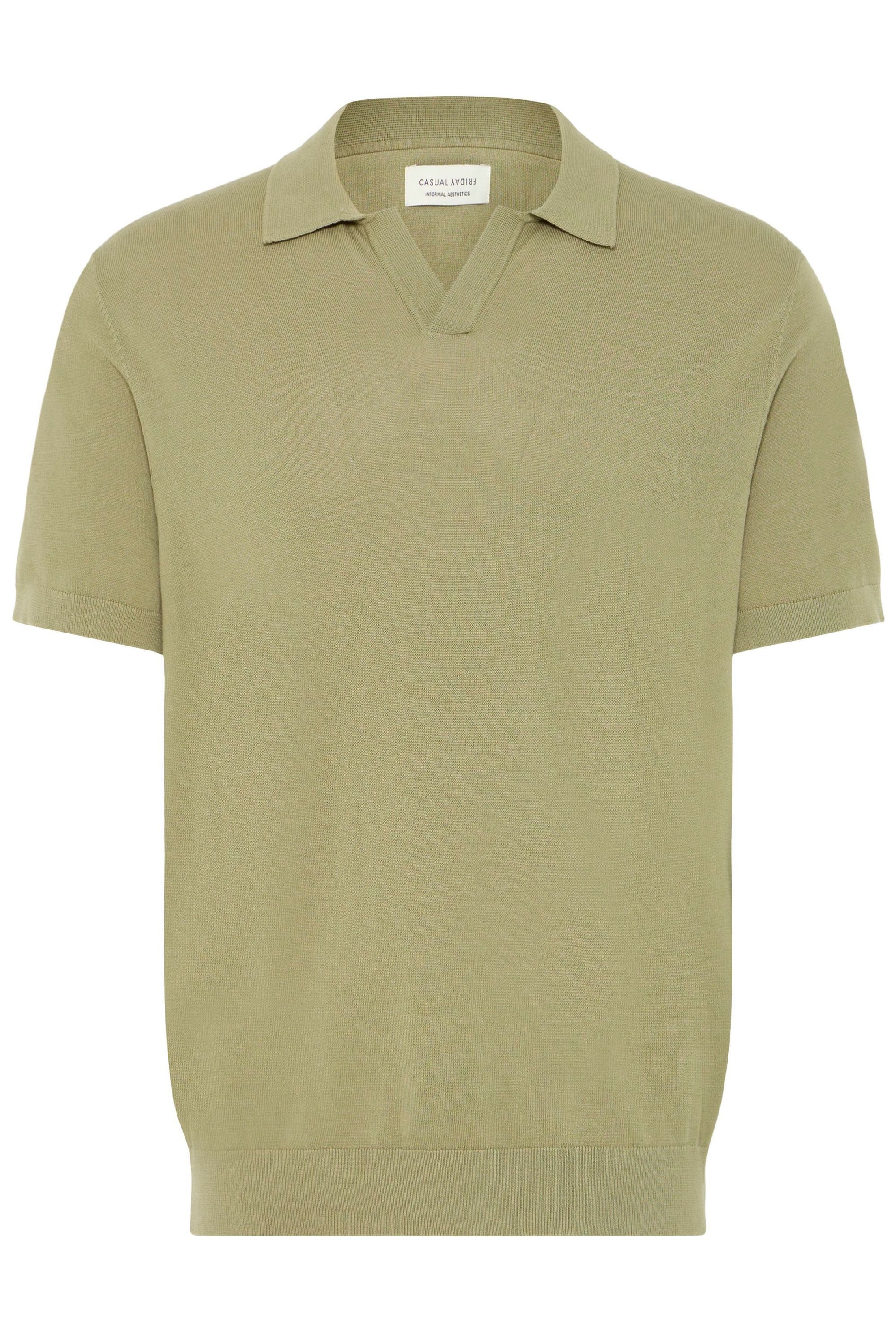 Casual Friday Poloshirt CFSona Polo-Shirt mit offenem Ausschnitt