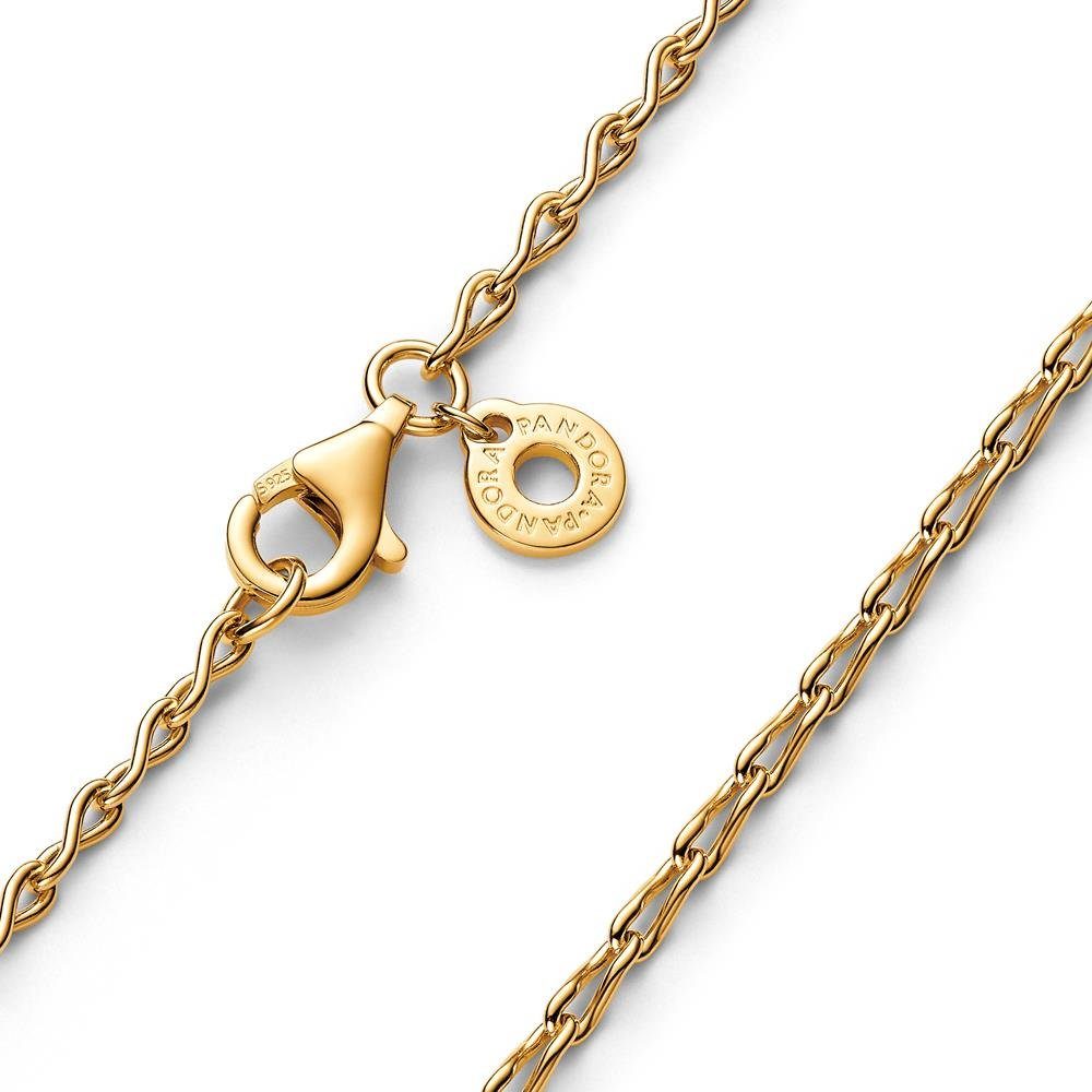 Pandora Gliederkette Vergoldete Infinity Gliederkette für Damen von PANDORA Moments