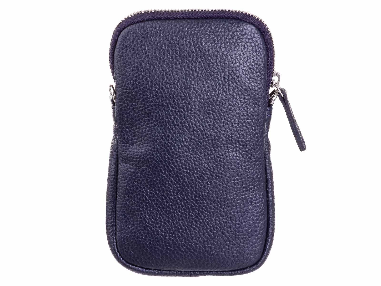 Prato Umhängetasche LM J07 Asif Rindleder glatt Handy Umhängetasche (ein Stück, 1-tlg., ca. B/H/T 13/22/3 cm), Modern