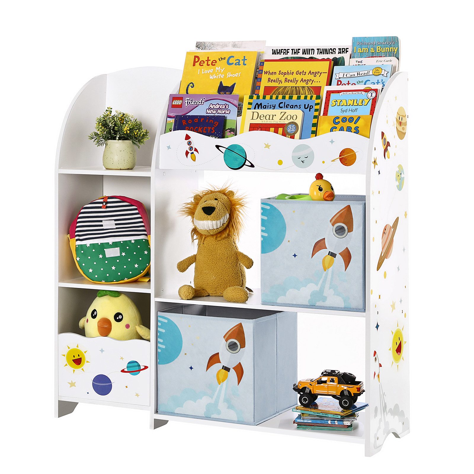 SONGMICS Bücherregal Spielzeugregal, Kinderzimmerregal,Bücherregal für Kind günstig online kaufen