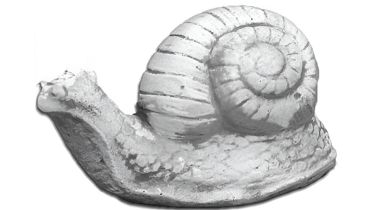 Xlmoebel Skulptur Steinskulptur Schnecke für Garten und Terrasse, detailreich gestaltet (Skulptur), Hergestellt in Europa
