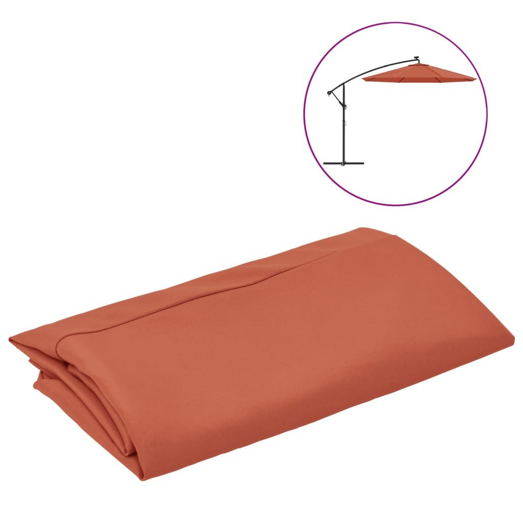 vidaXL Sonnenschirm Ersatzbezug für Ampelschirm Terracotta-Rot günstig online kaufen