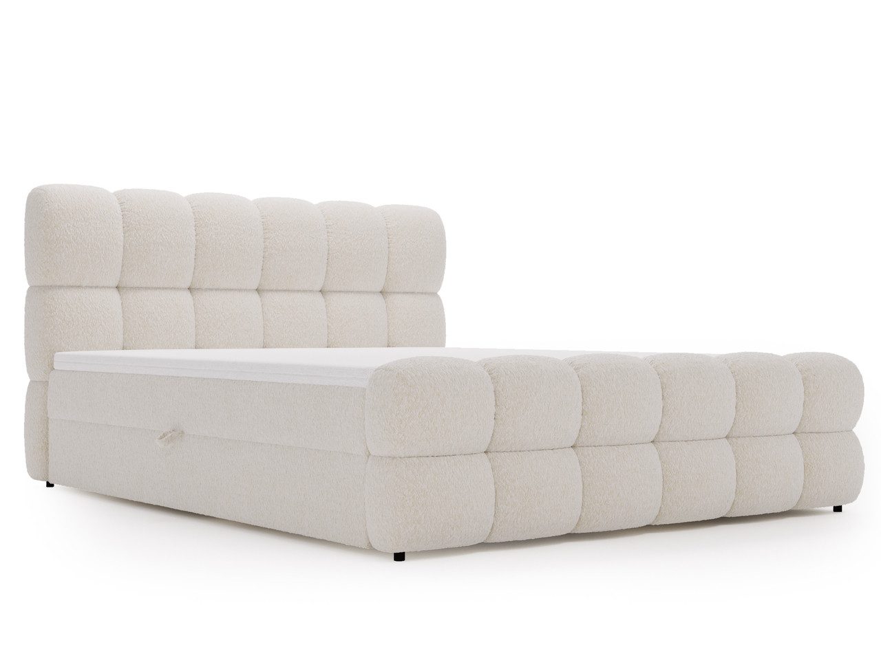 GrainGold Boxspringbett Modo (Set, Boxspringbett, Bettkästen, Topper), mit zwei Bettkästen und Topper, Bonell-Matratze