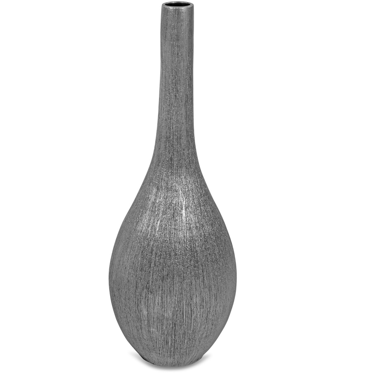 formano Dekovase Antik, Farbe: Silber, Höhe: 80cm