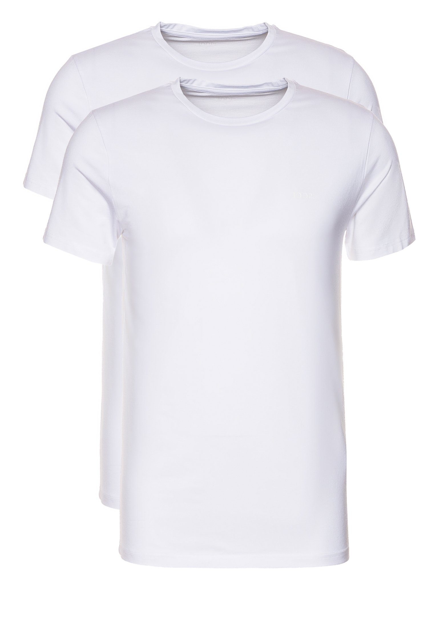 Joop! T-Shirt Rundhals-Doppelpack (1-tlg) Weiß (100)