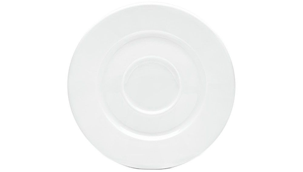 van Well Untertasse Gourmet, (6 St), spülmaschinenfest und mikrowellengeeignet, Porzellan, Ø 14,5 cm