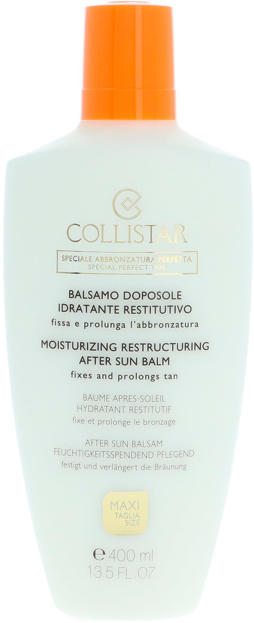 COLLISTAR After Sun-Balsam MOISTURIZING RESTRUCTURING, Spendet Feuchtigkeit, pflegt intensiv mit pflanzlichen Ölen.