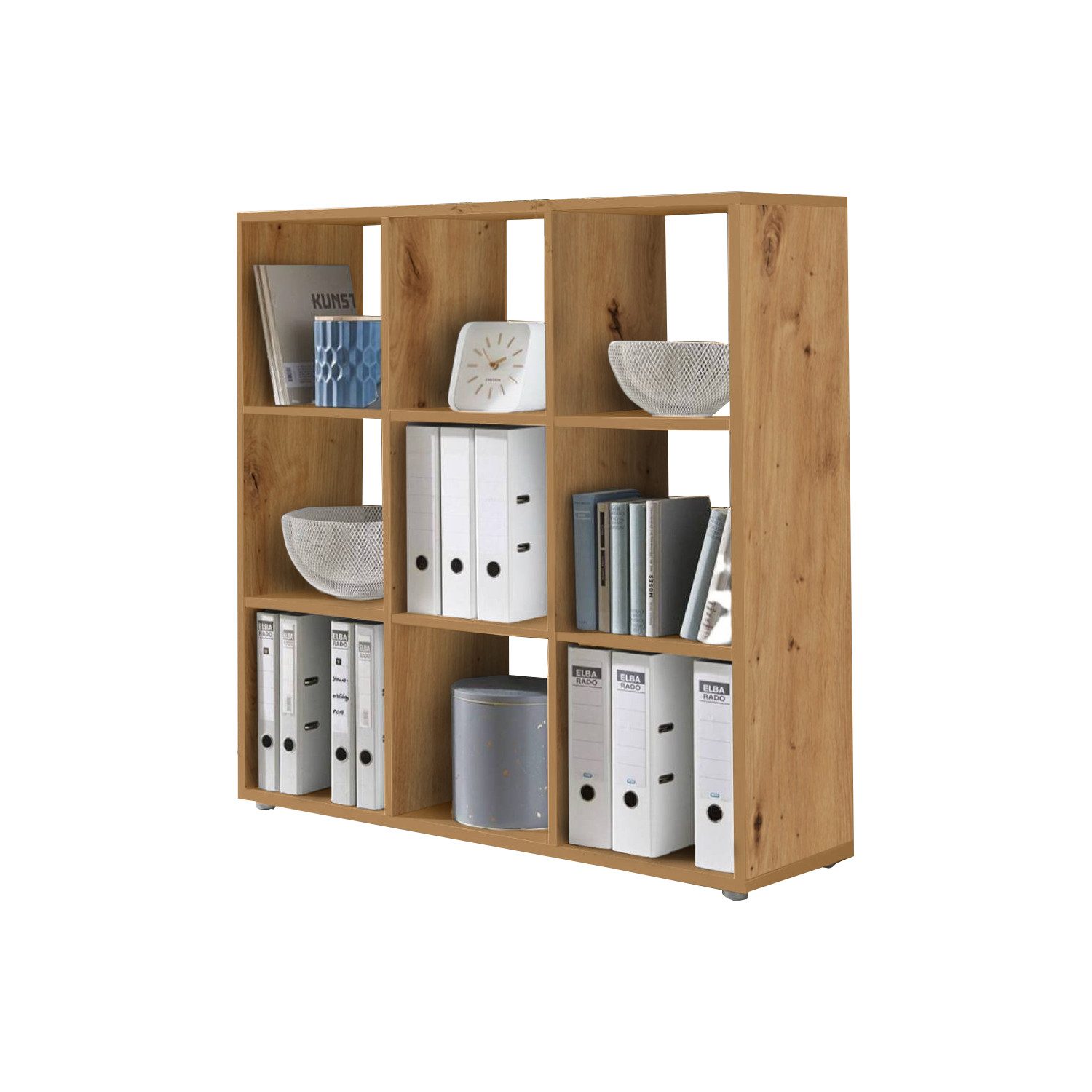 BMG Möbel Standregal NIZZA, Aktenregal, Würfelregal, Raumteiler mit 9 Fäche günstig online kaufen