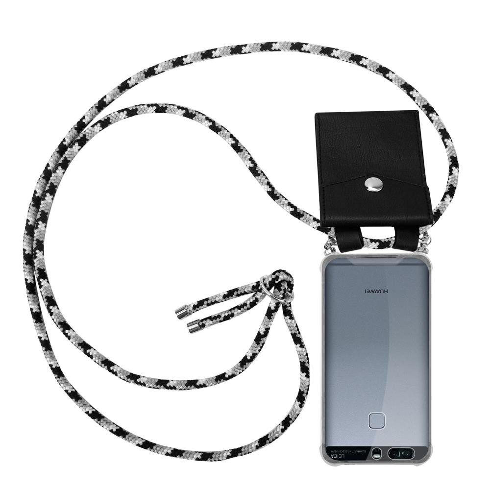 Cadorabo Handyhülle für Huawei P9 Kette Huawei P9, Flexible TPU Silikon Handy Schutzhülle - Hülle - mit Handykette