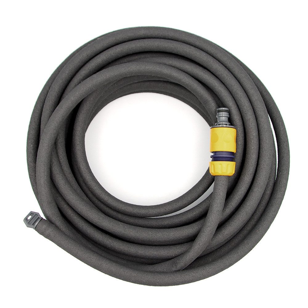 APD Schlauchtechnik Perlschlauch Perlschlauch Schwarz 1/2 Zoll 15 m unter & oberirdisch mit Kupplung
