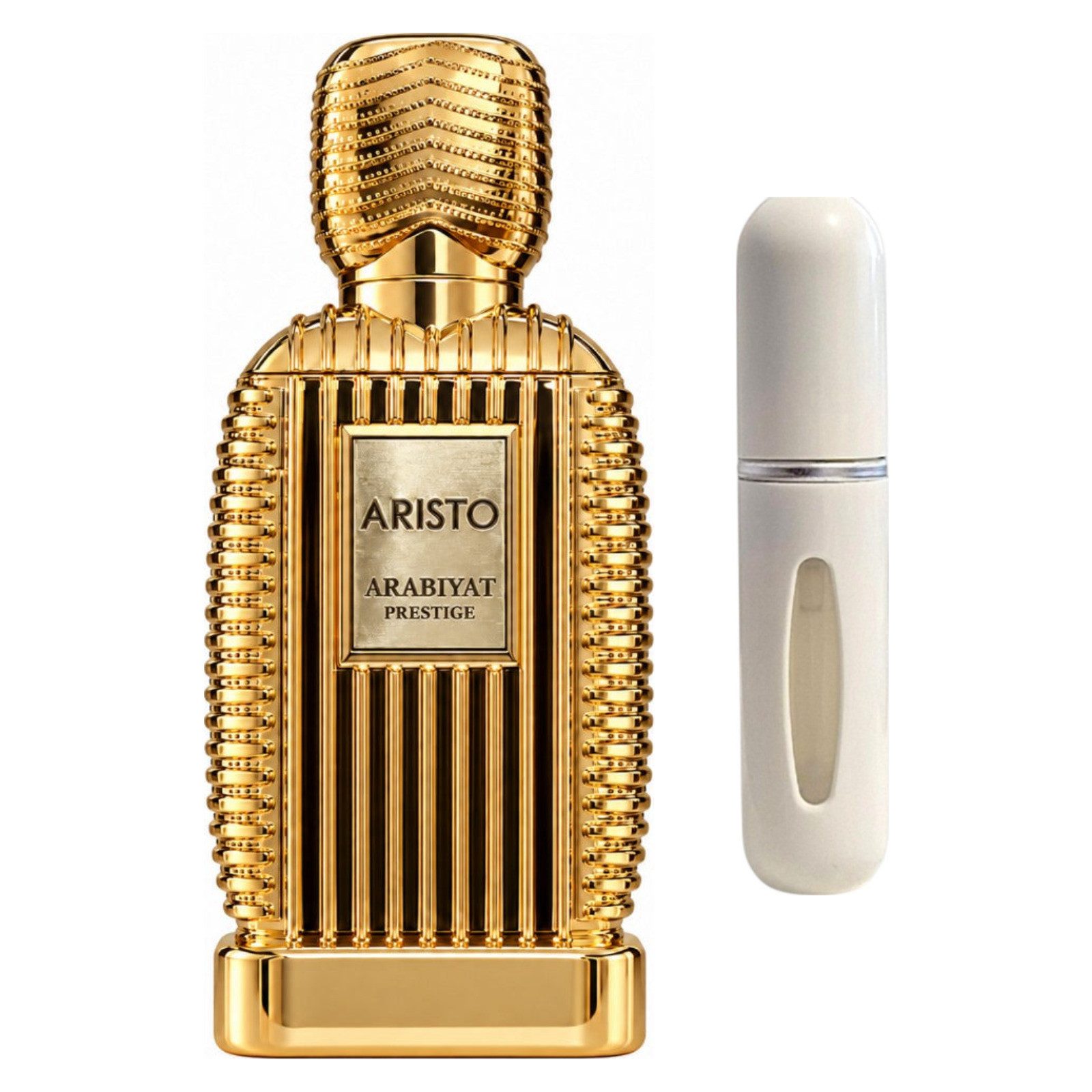 Arabiyat Prestige Duft-Set Aristo EDP – Orientalisch Zitrus Blumig + Parfümzerstäuber (leer)
