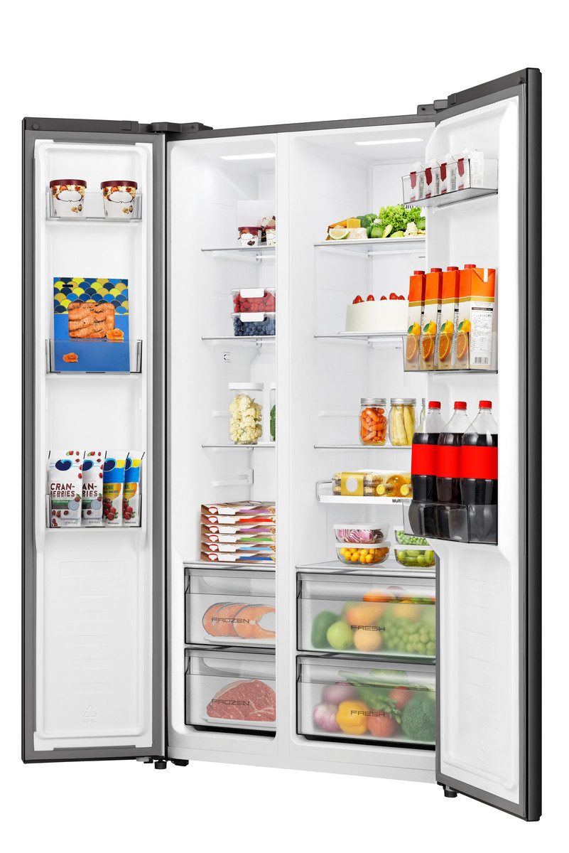 Hisense Side-by-Side MS91558FC, 178,6 cm hoch, 91,1 cm breit, MultiAirFlow-System