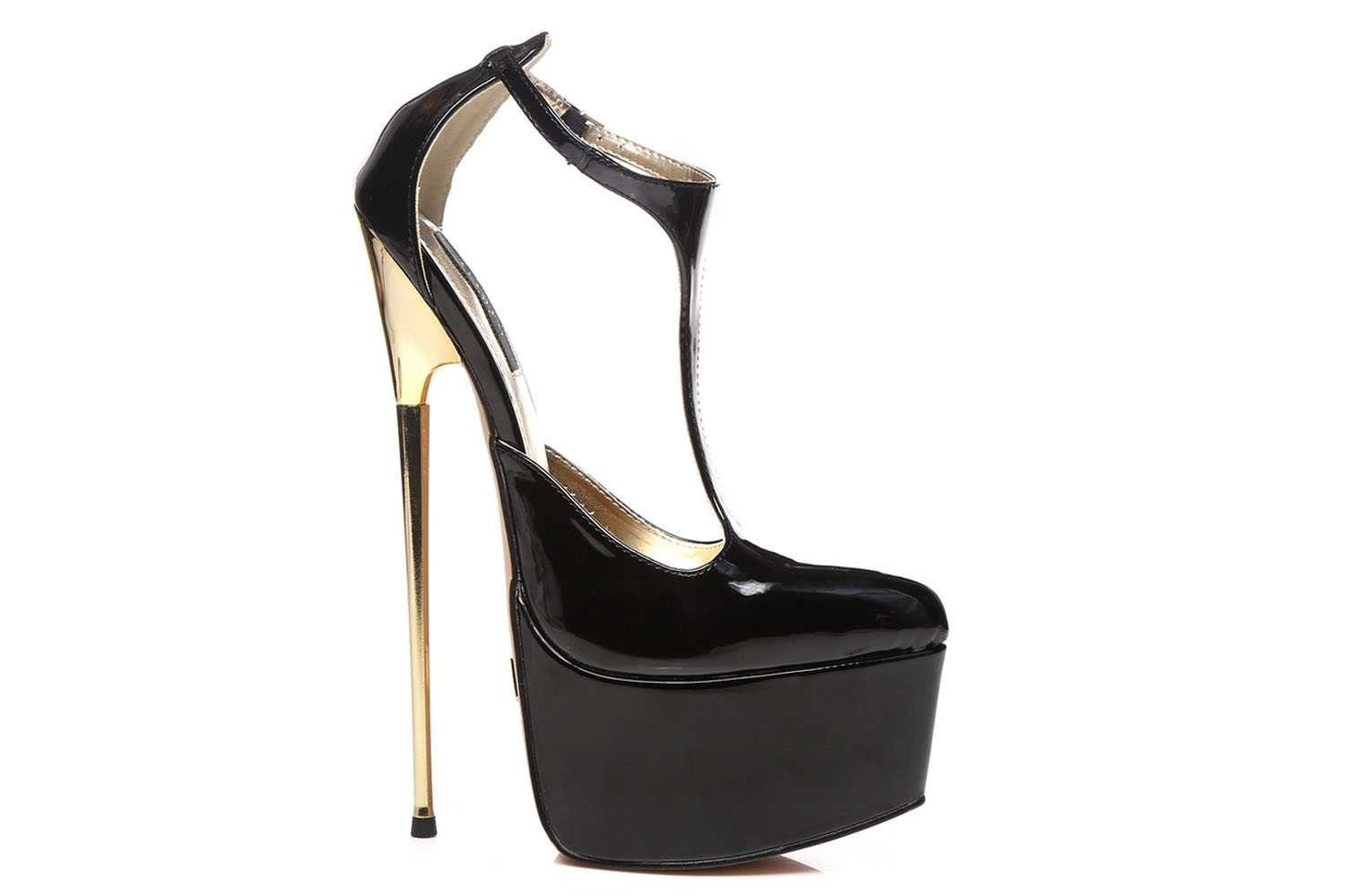 Giaro Hero 1002 Black Shiny High Heel Pumps
