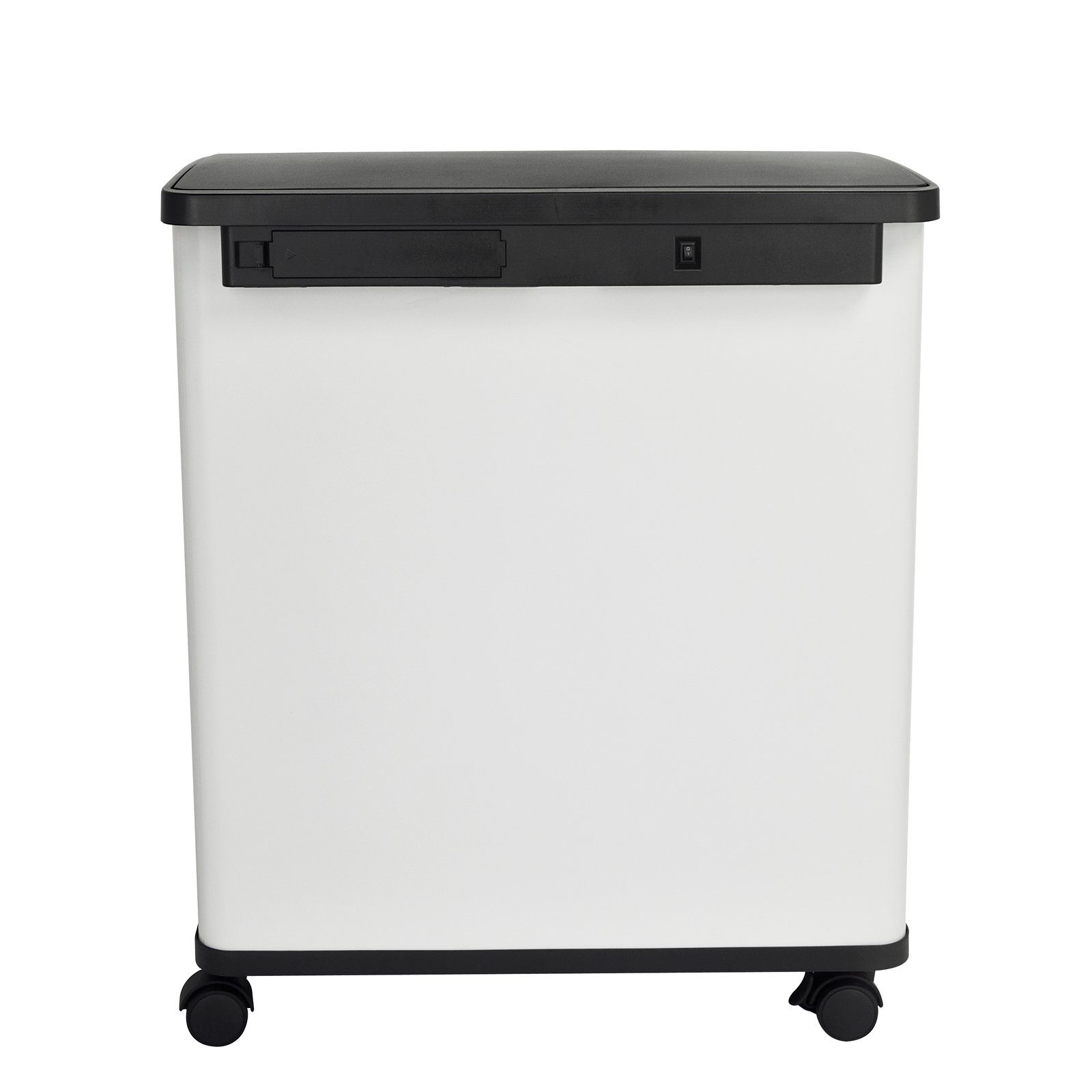 SVITA Mülltrennsystem SR2X30, Sensormülleimer, 2 Innenfächer, 60L, pulverbeschichteter Stahl, Weiß