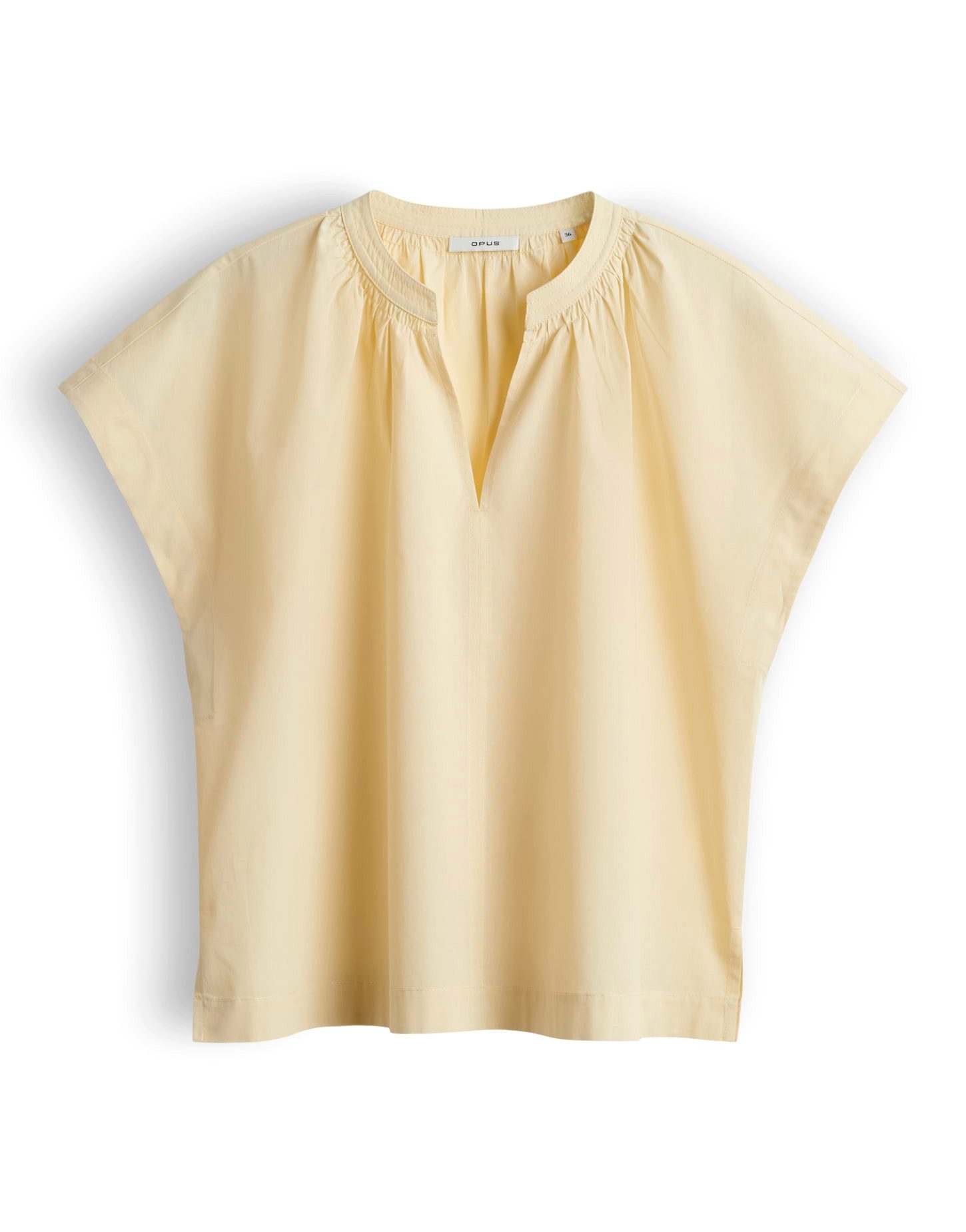 Shirtbluse Firu aus glatter Webware mit leichter Transparenz