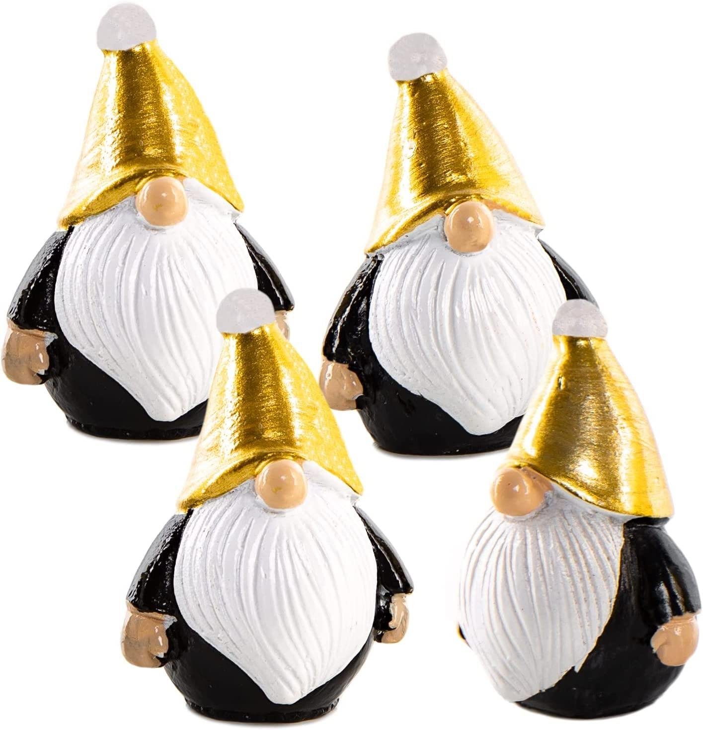 Logbuch-Verlag Weihnachtsfigur 4 Wichtel Figuren - 4 cm - Nikolaus Santa (4 St)