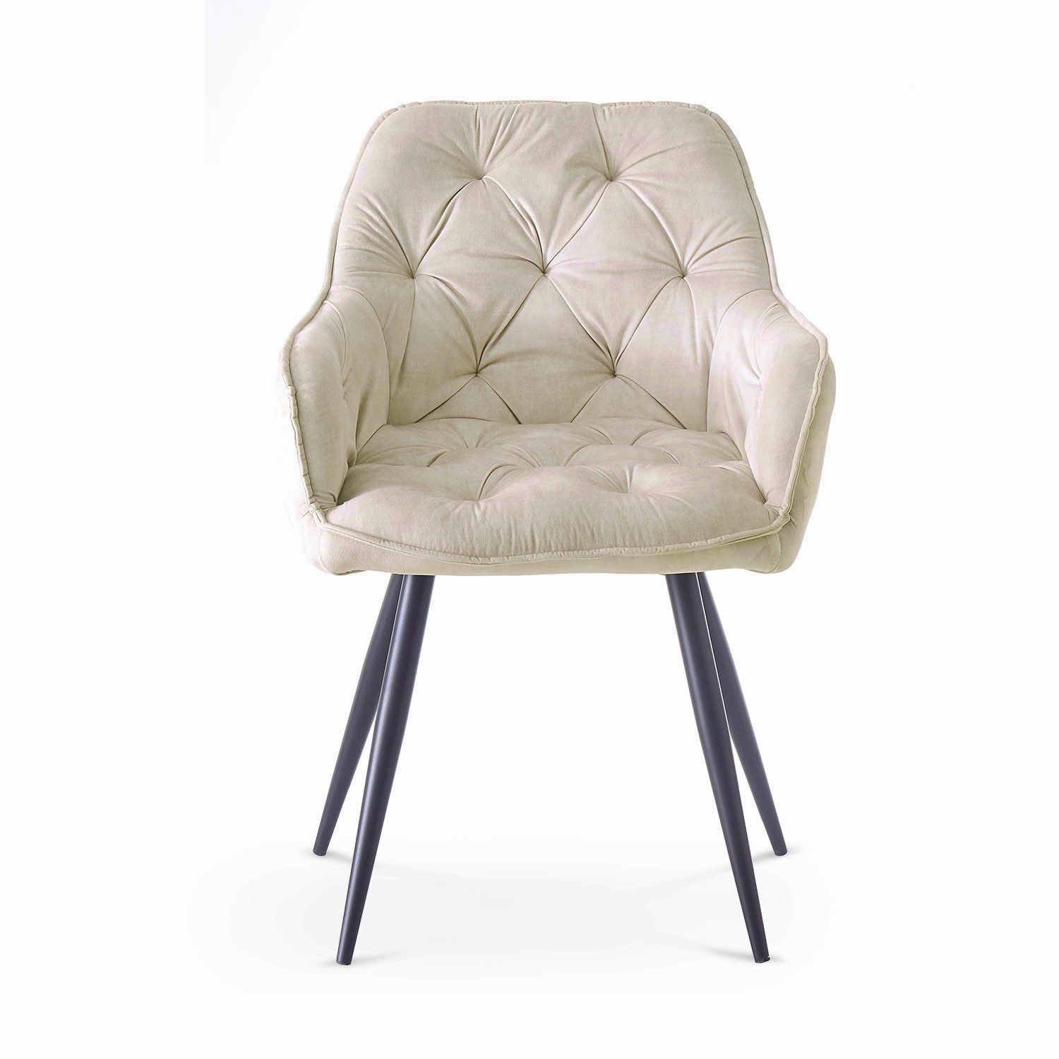 B&D home Polsterstuhl DIETER (2er Set, 2 St), Steppung, mit Armlehnen