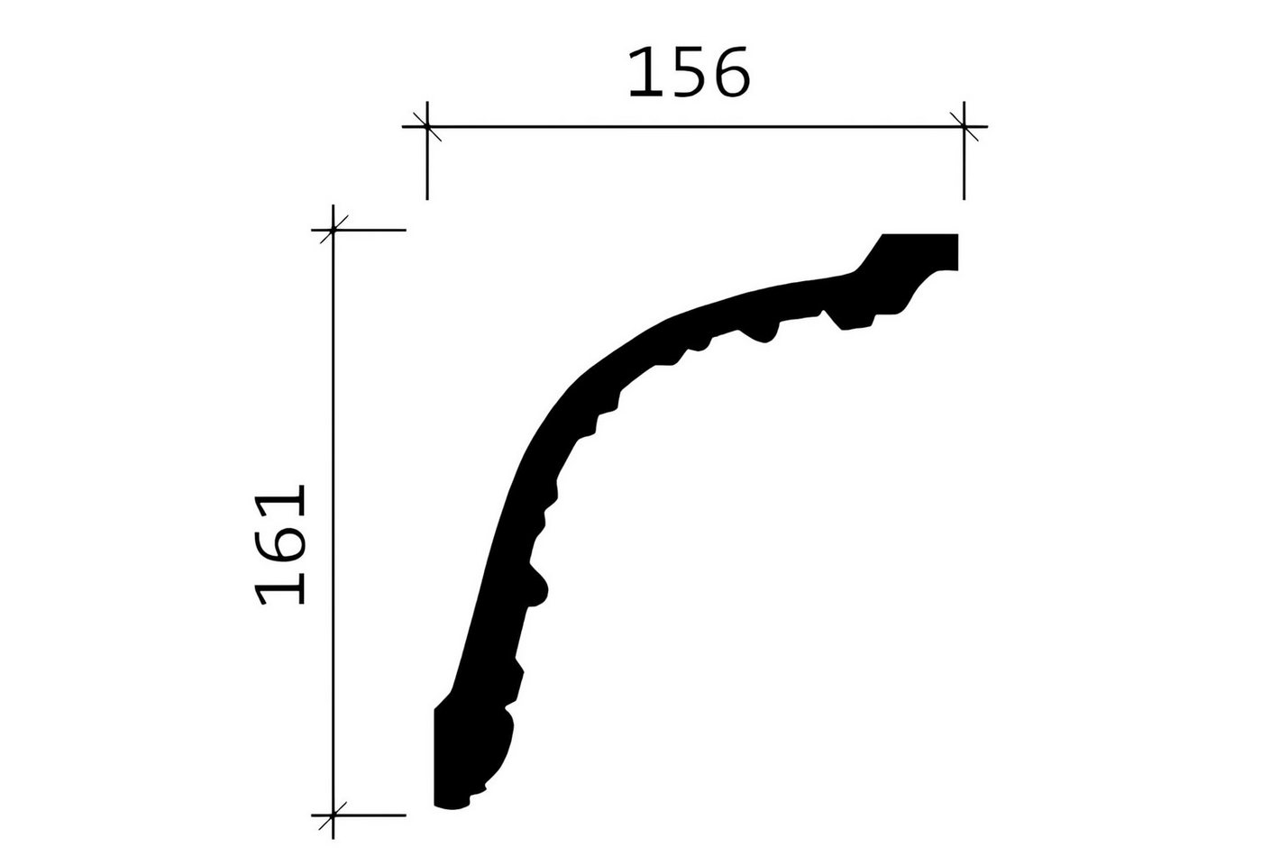 Thumbnail - Profhome Deckenleiste 1 MUSTERSTÜCK S-150138 10 cm MUSTER der Eckleiste Zierleiste, Polyurethan Hartschaum, 1-St., 1 MUS...