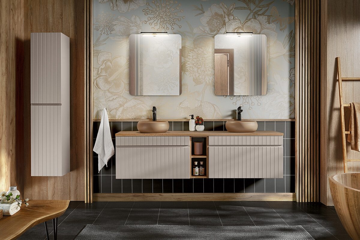 Badezimmer-Set "Alice "Cashmere-Set, besteht aus 11 Teilen