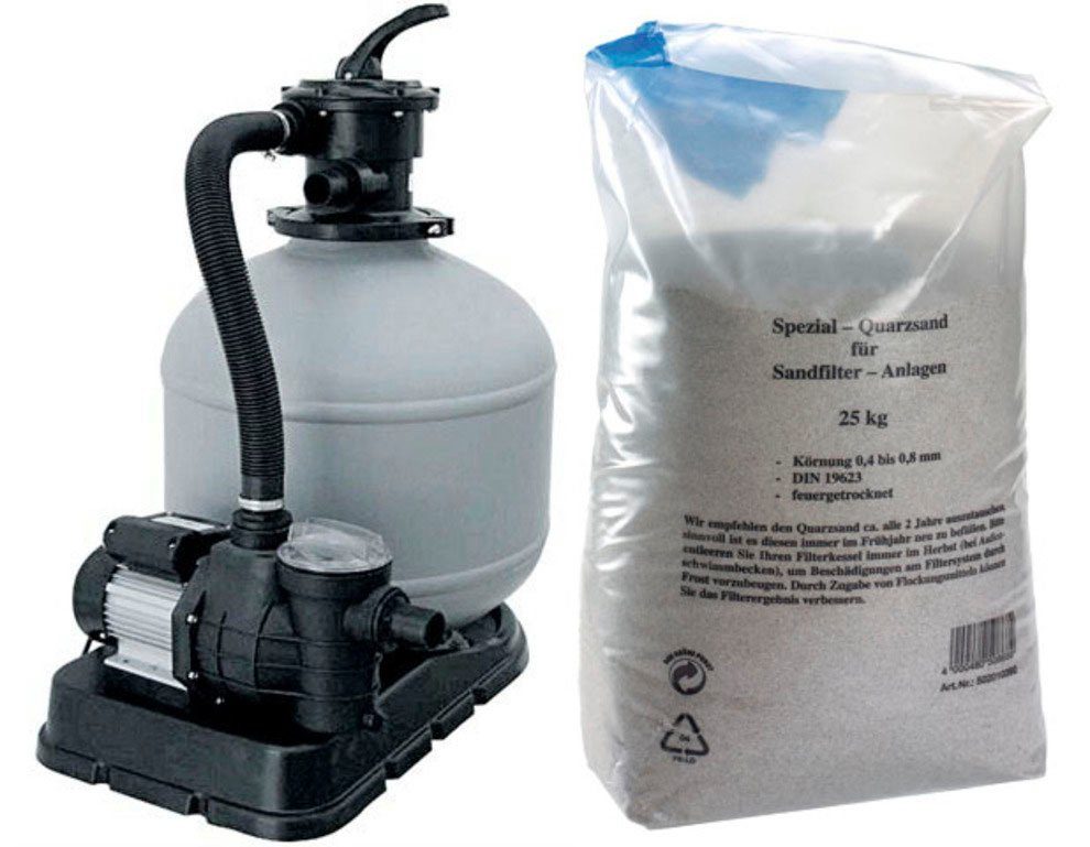 my POOL BWT Sandfilteranlage mp 397, 8 m³/h, inkl. 25 kg Quarzsand
