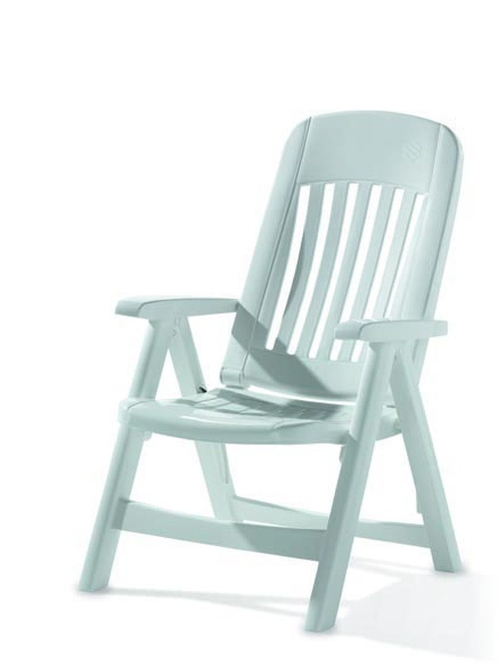 Sieger Gartenmöbel Gartenstuhl in Weiß, Vollkunststoff - 66x108x63cm (BxHxT)