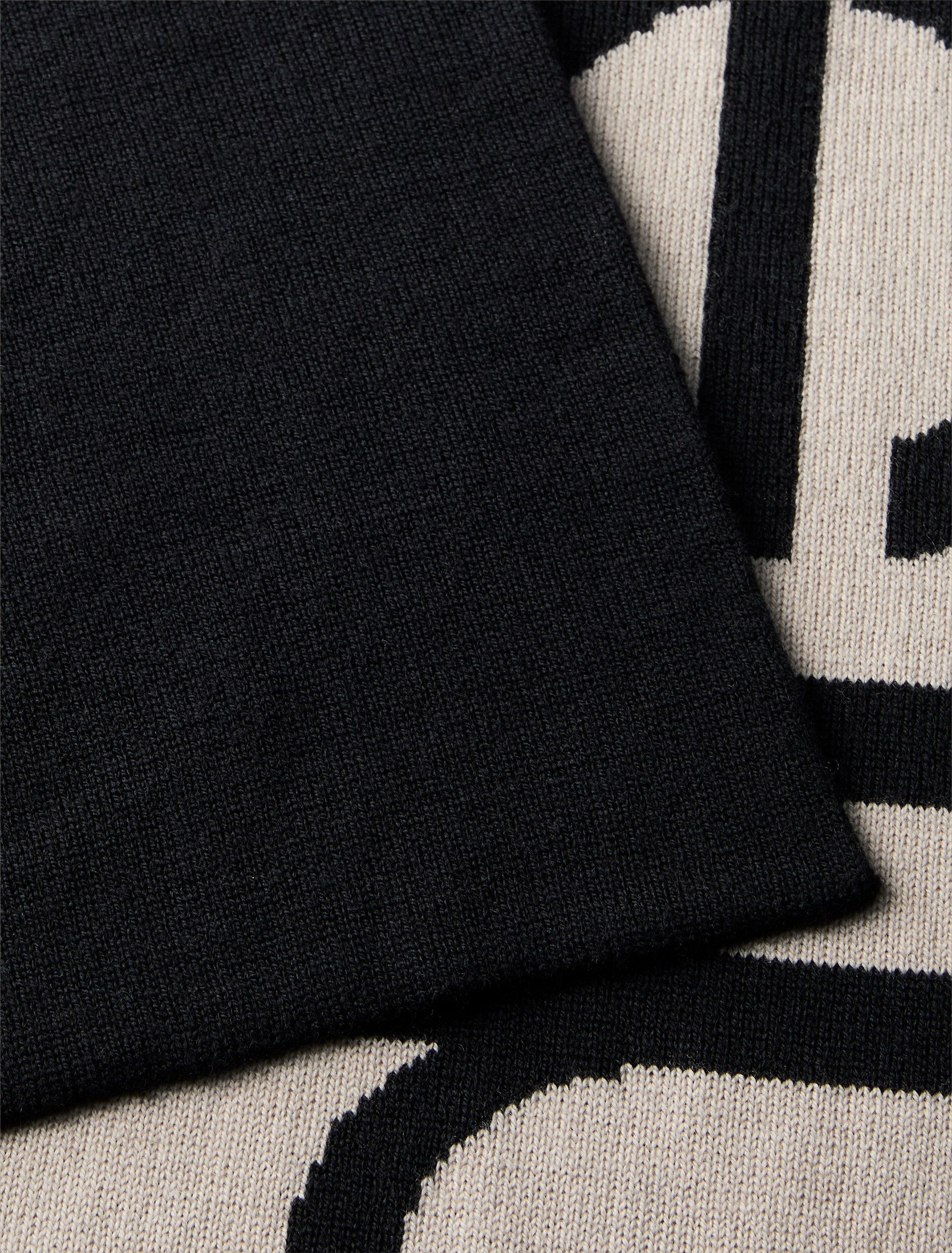 Calvin Klein Modetuch BOLD LOGO 2-TONE WOOL HW SCARF, Perfekt für den Alltag