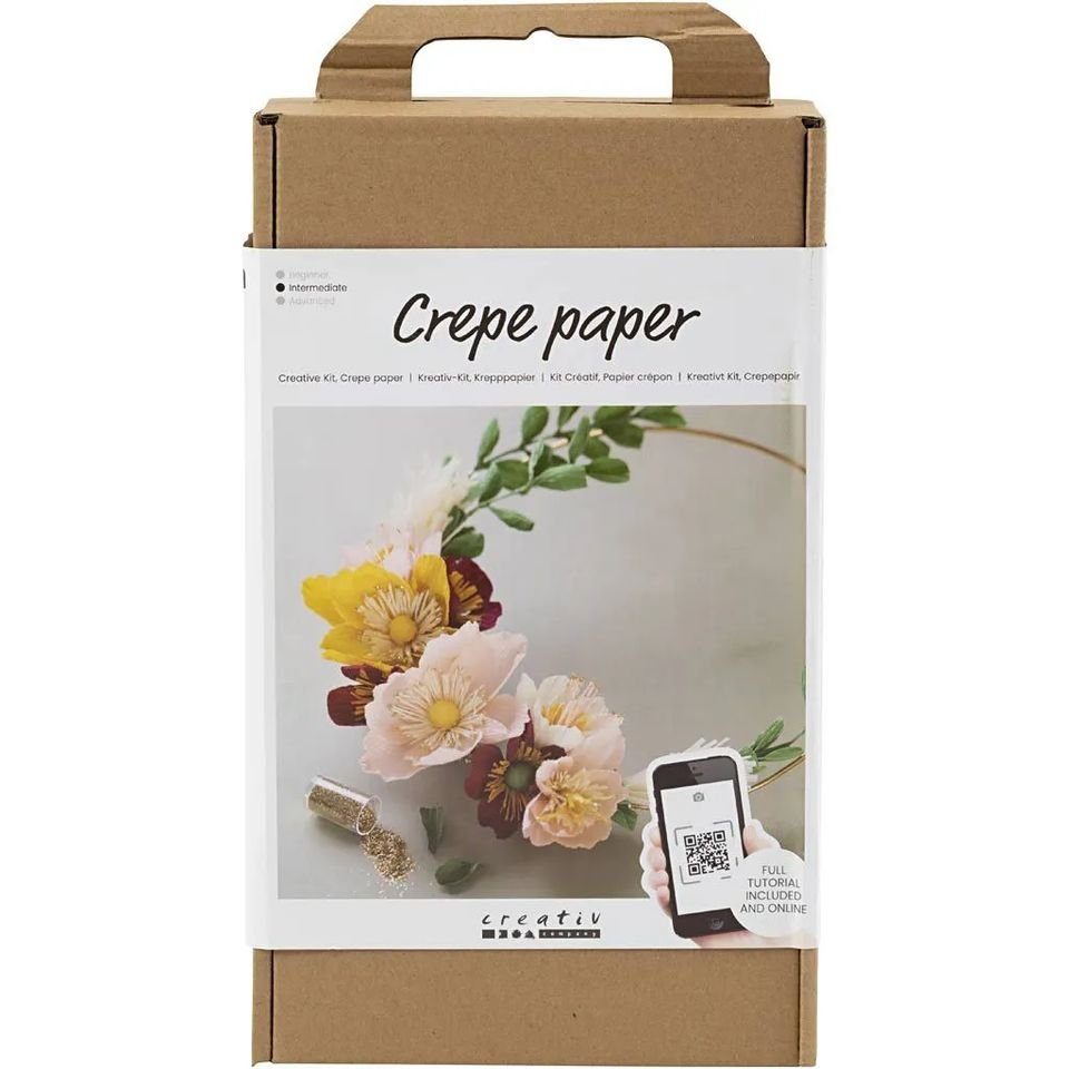 creativ company Kreativset Kreativ-Kit Krepppapier Blumenkranz, (23-tlg)
