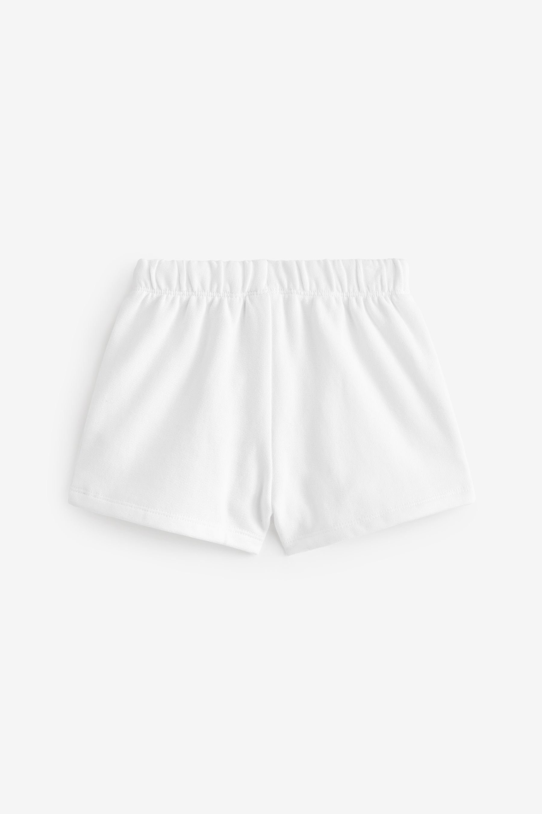 Sweatshorts Sweat-Shorts White Next (1-tlg) Broderie