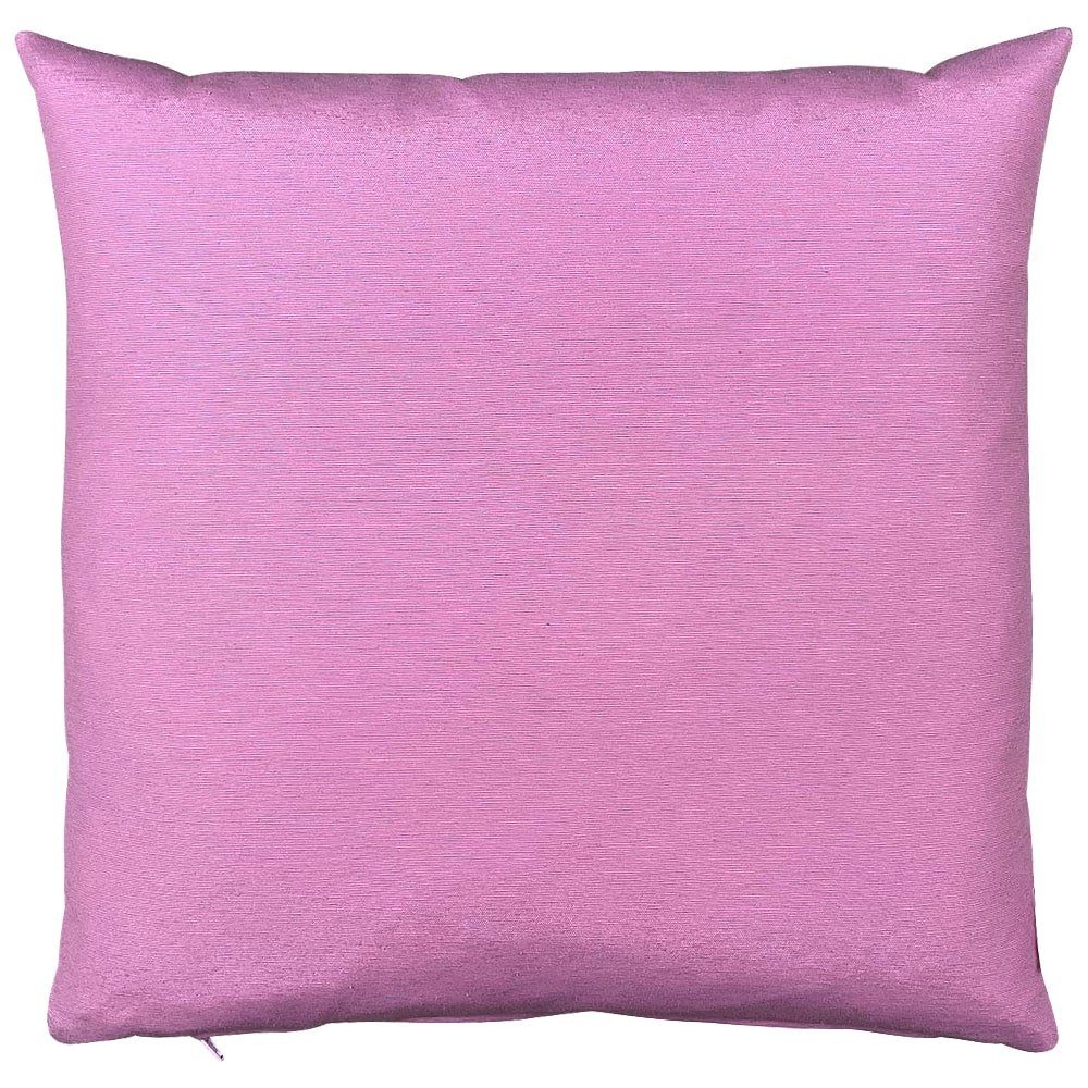 Kissenbezüge Kissenhülle INGRID einfarbig Heimtextilien uni rosa 40x40 cm, matches21 HOME & HOBBY (1 Stück)