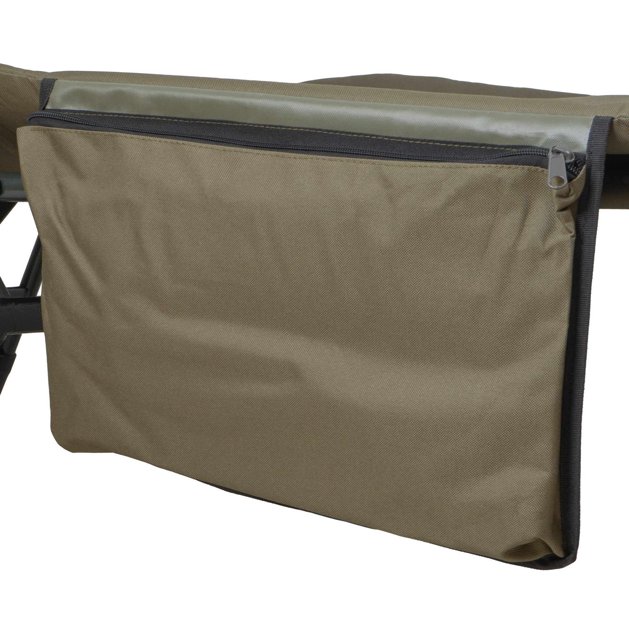 CampFeuer Angelliege Karpfenliege XXL, 200 x 81 x 41-98 cm, Campingliege, faltbar Einfach auf- und abzubauen