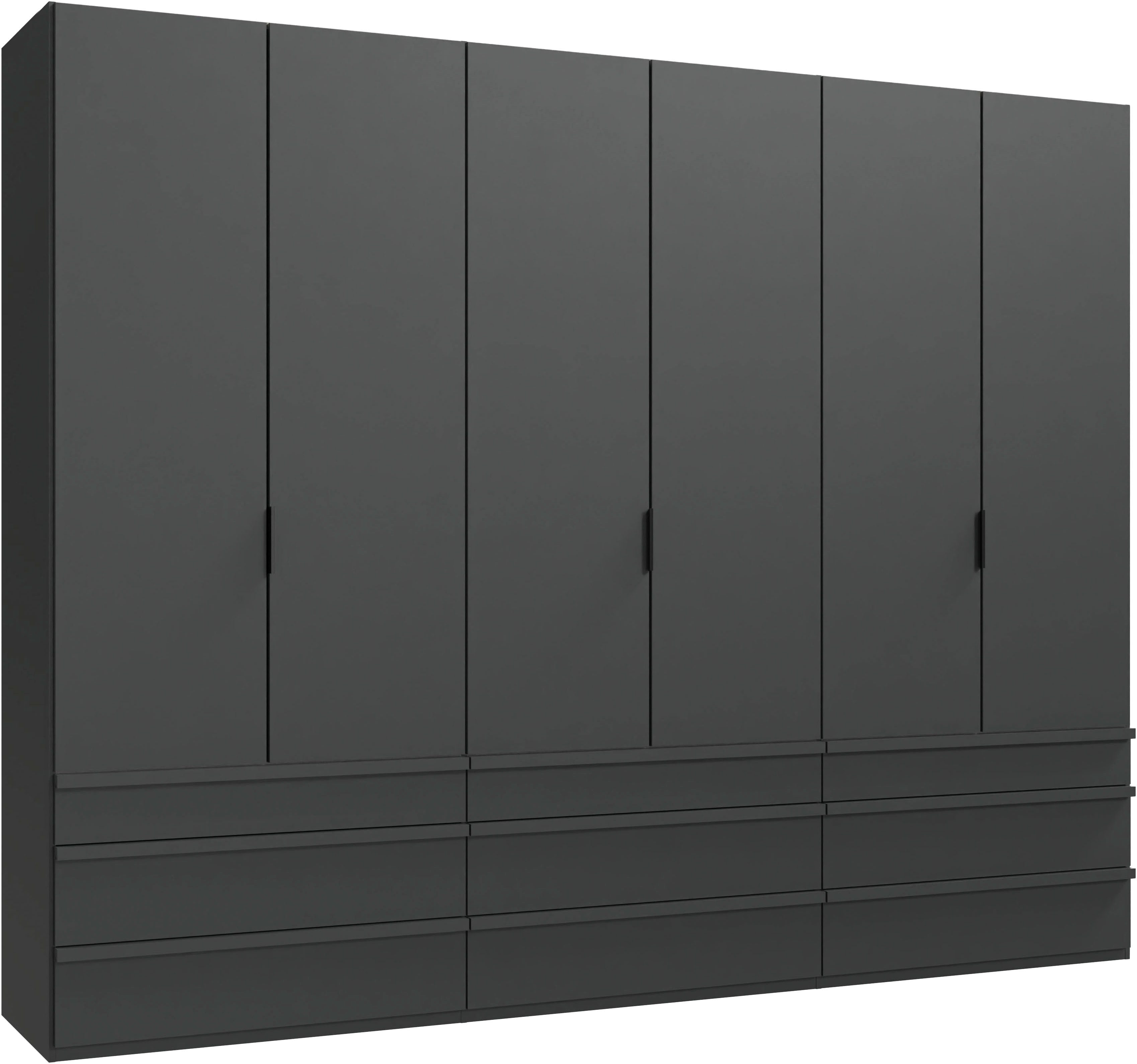 Wimex Falttürenschrank Oxford by fresh to go, in der Breite 300cm, in 2 Höhen erhältlich (mit Schubladen, wahlweise mit oder ohne Spiegel) mit hochwertigen Falttüren für den perfekten Überblick