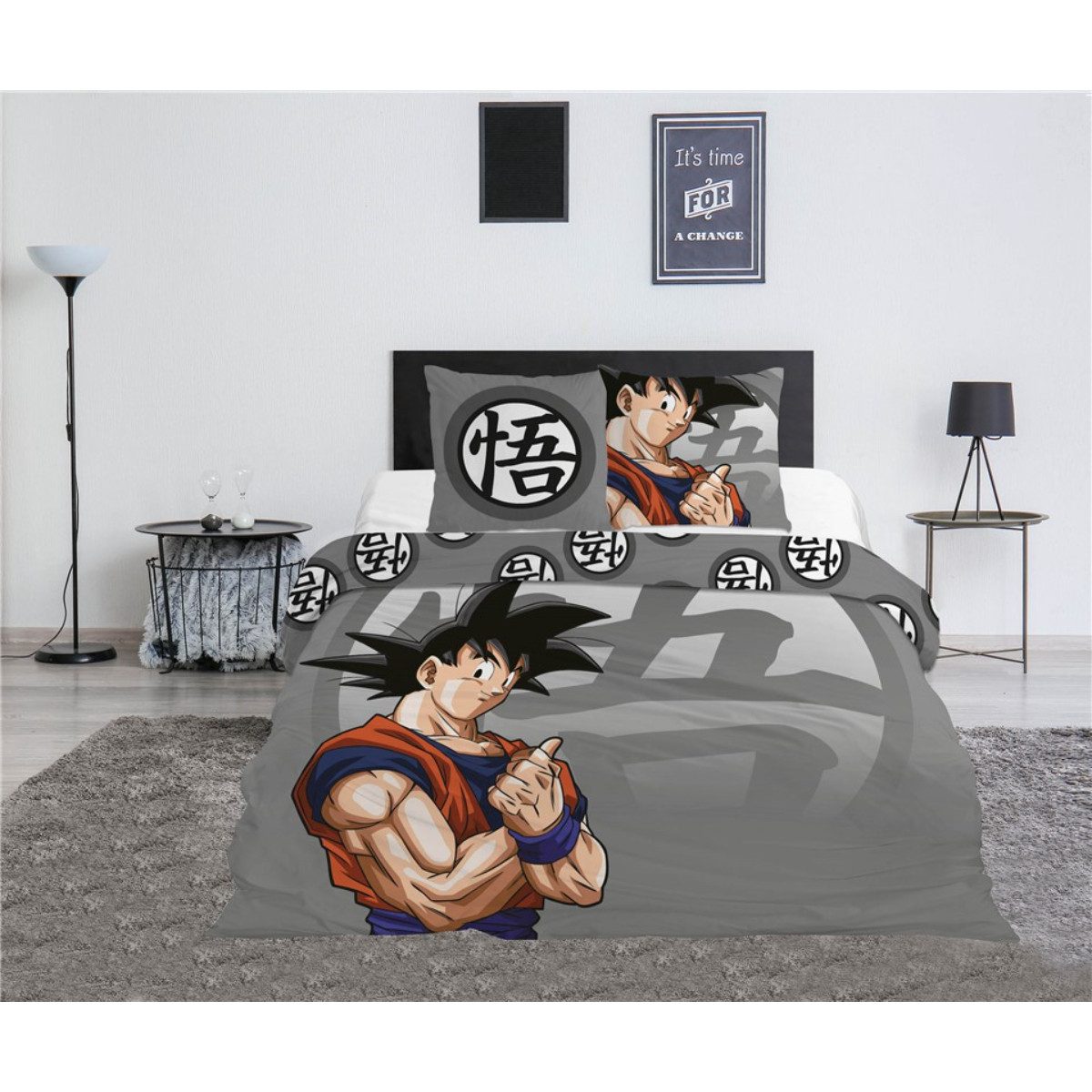 Aymax sprl Bettwäsche Dragon Ball Z Bettbezug Set Polycotton 240x220 cm + 2 Kissen 65x65 cm – Bild 2 von 3