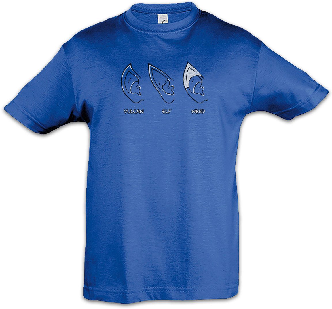 Print-Shirt Ears Kinder T-Shirt Geek Nerd Ohren Gamer Fun Games Gaming Video RPG