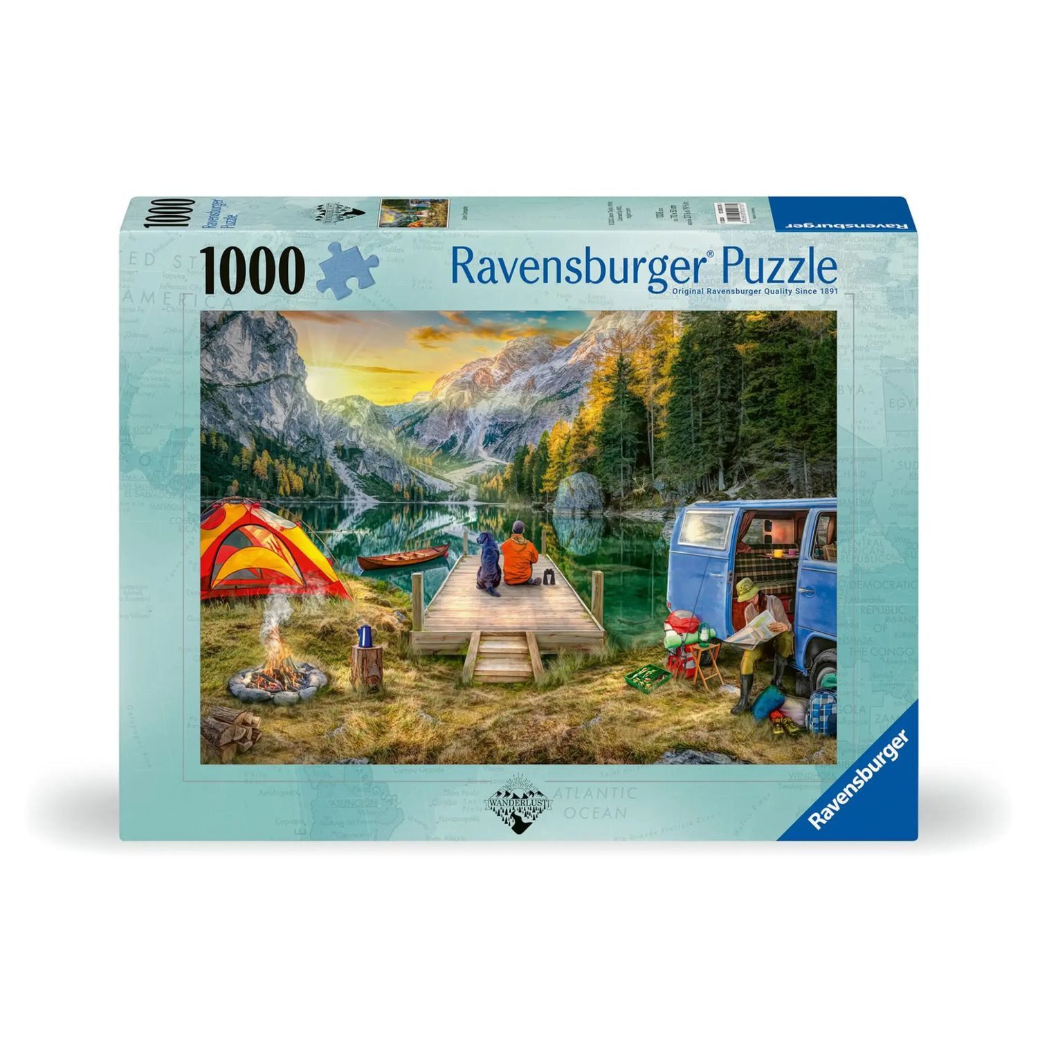 Ravensburger Puzzle Ravensburger Puzzle 12000076 - Calm Campsite - 1000 Teile Puzzle..., 1000 Puzzleteile
