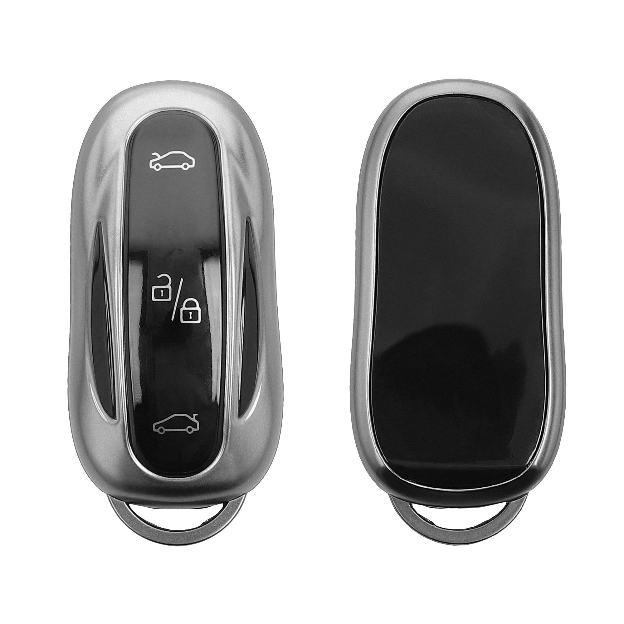 kwmobile Schlüsseltasche Autoschlüssel Hülle für Tesla Model X (1-tlg), Schlüsselhülle Silikon Case Schlüssel Cover