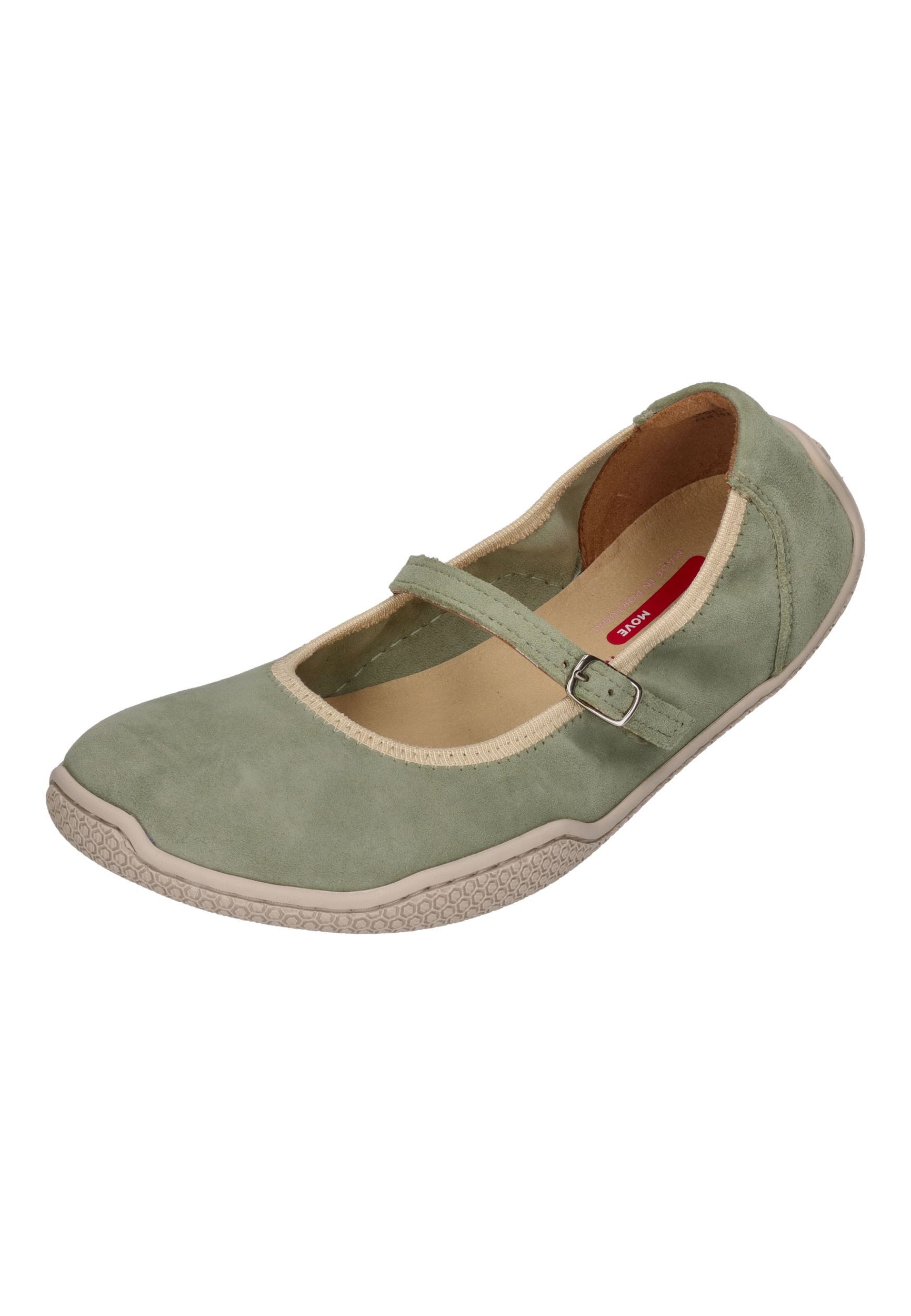 KOEL VALERIA II SUEDE Barfußschuh Olive