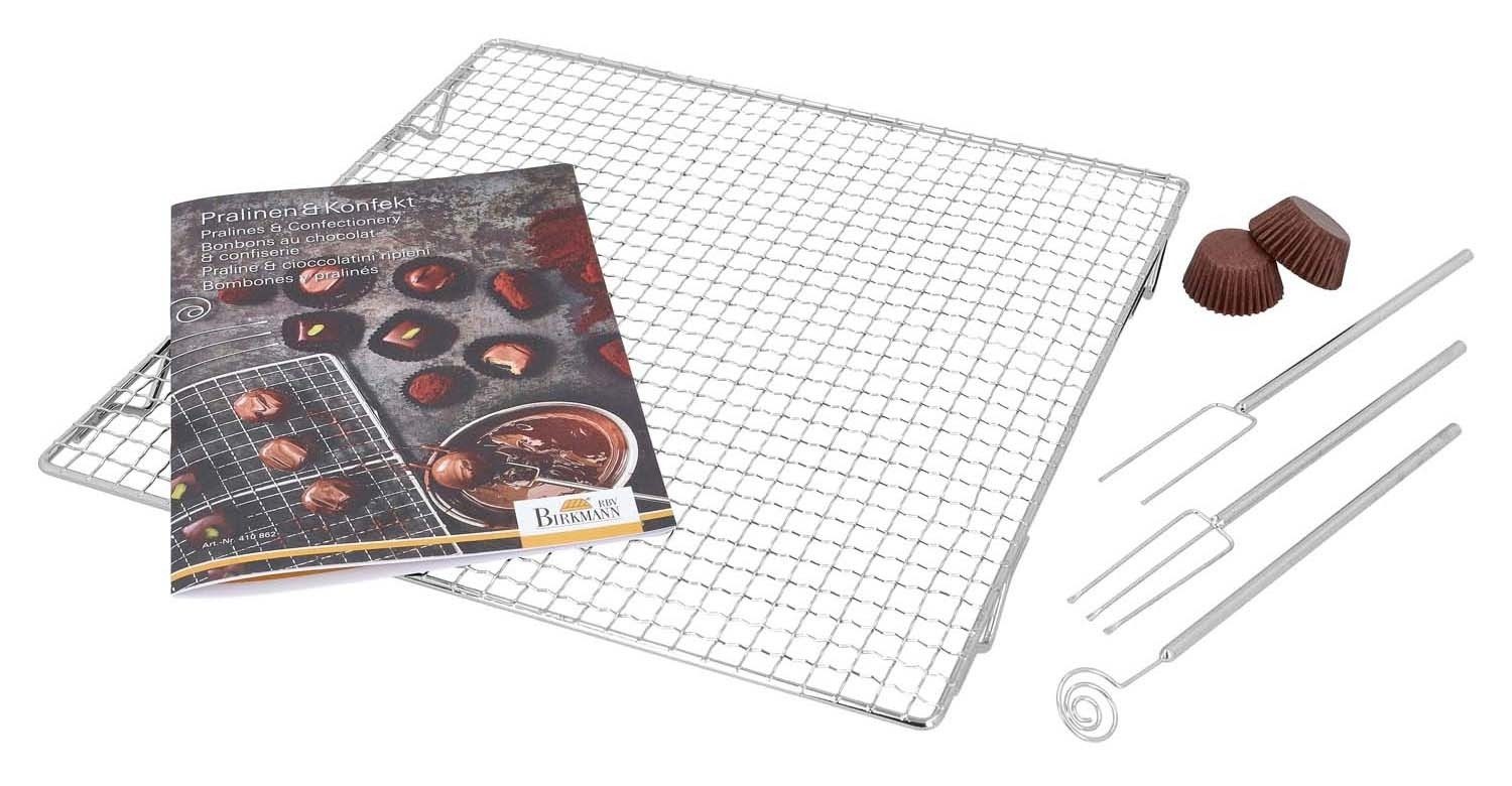 Pralinenform CHOCOLATERIE, 5-teilig, Braun, Papier, Edelstahl
