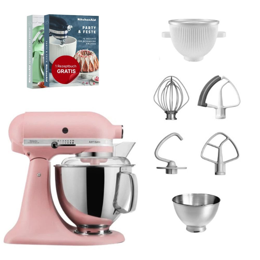 KitchenAid Küchenmaschine KitchenAid 4,8 L 5KSM175 Küchenmaschine Icelover mit Eiszubereiter
