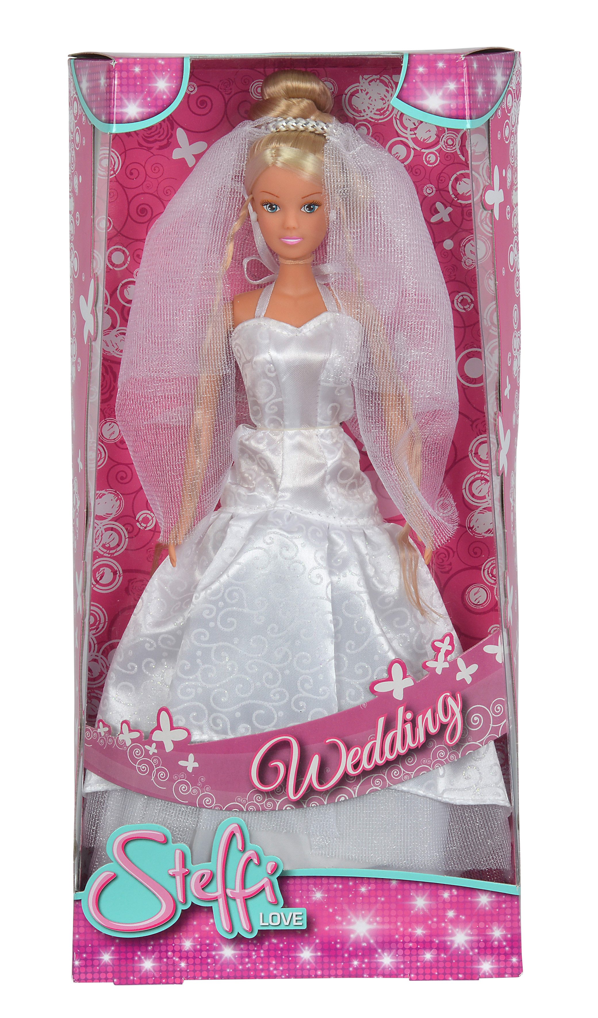 Simba Dickie Anziehpuppe Puppe Steffi Love Hochzeitskleid 2fach sortiert