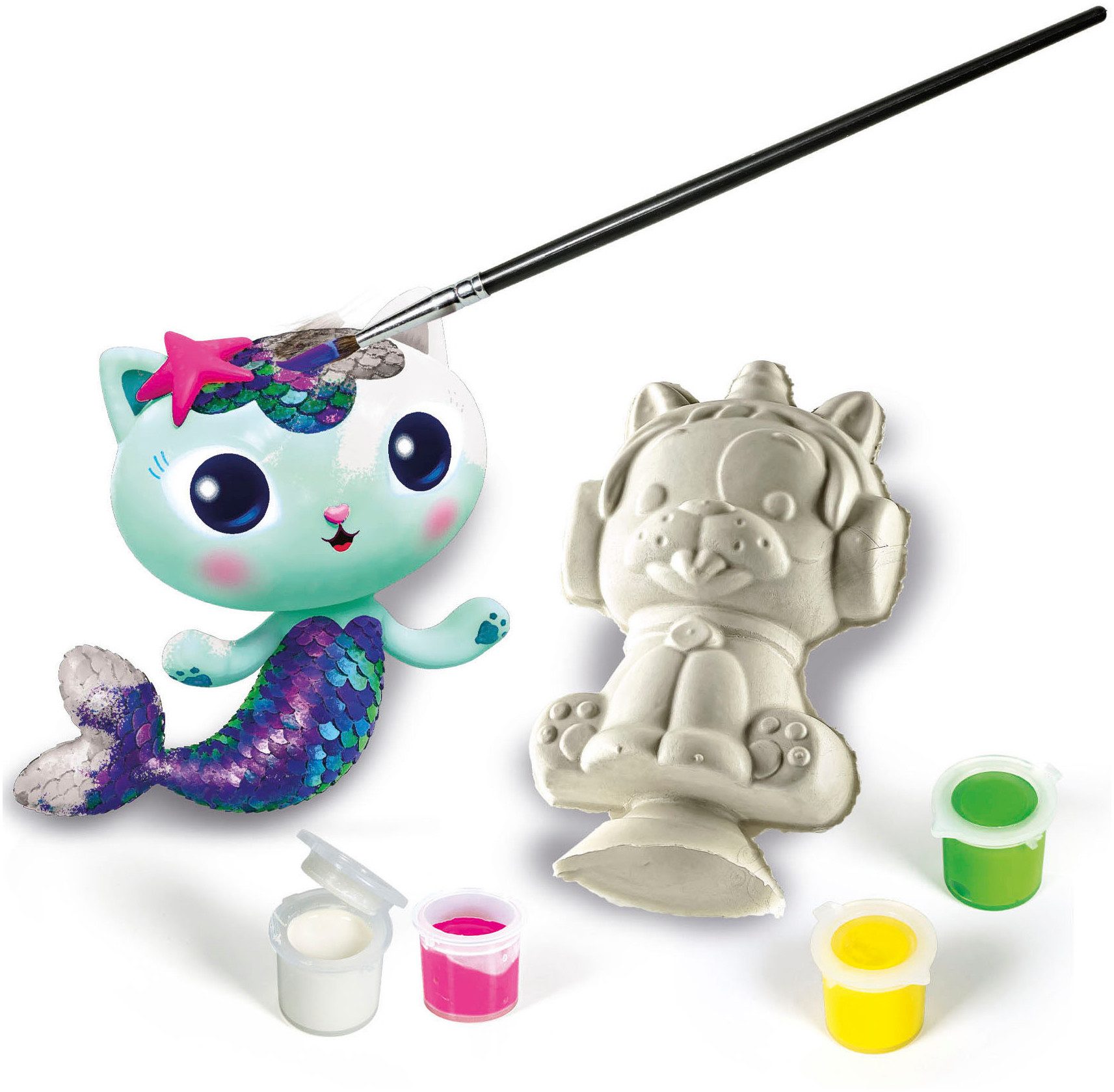 Clementoni® Kreativset Gabby's Dollhouse, Kreativ-Set lustige Figuren, Made in Europe