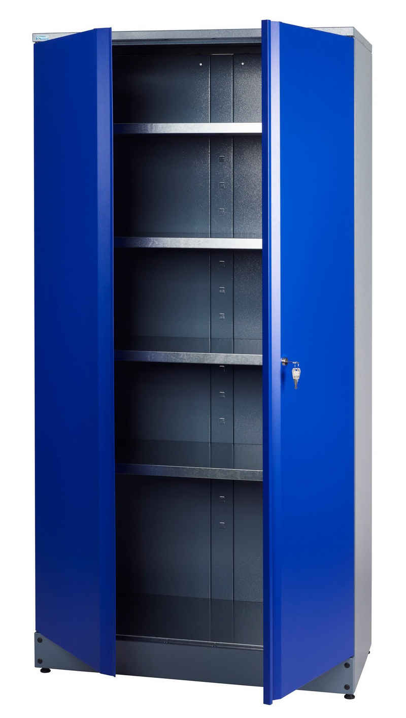 KÜPPER Hochschrank 70287, 91x204x53 cm, 2-türig, inkl. 4 Fachböden, ultramarinblau