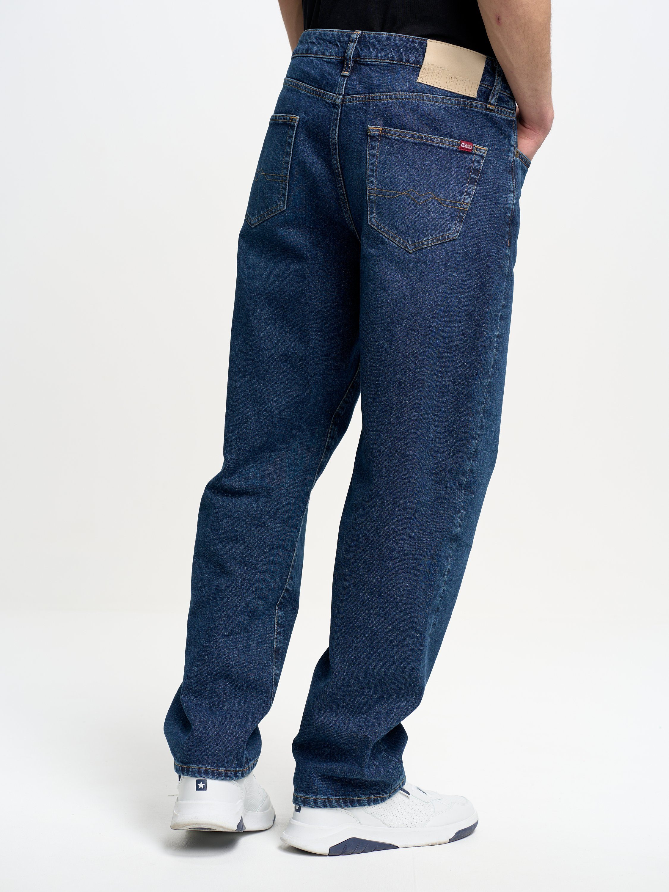 (1-tlg) BIG STAR Loose-fit-Jeans ISAAC marine