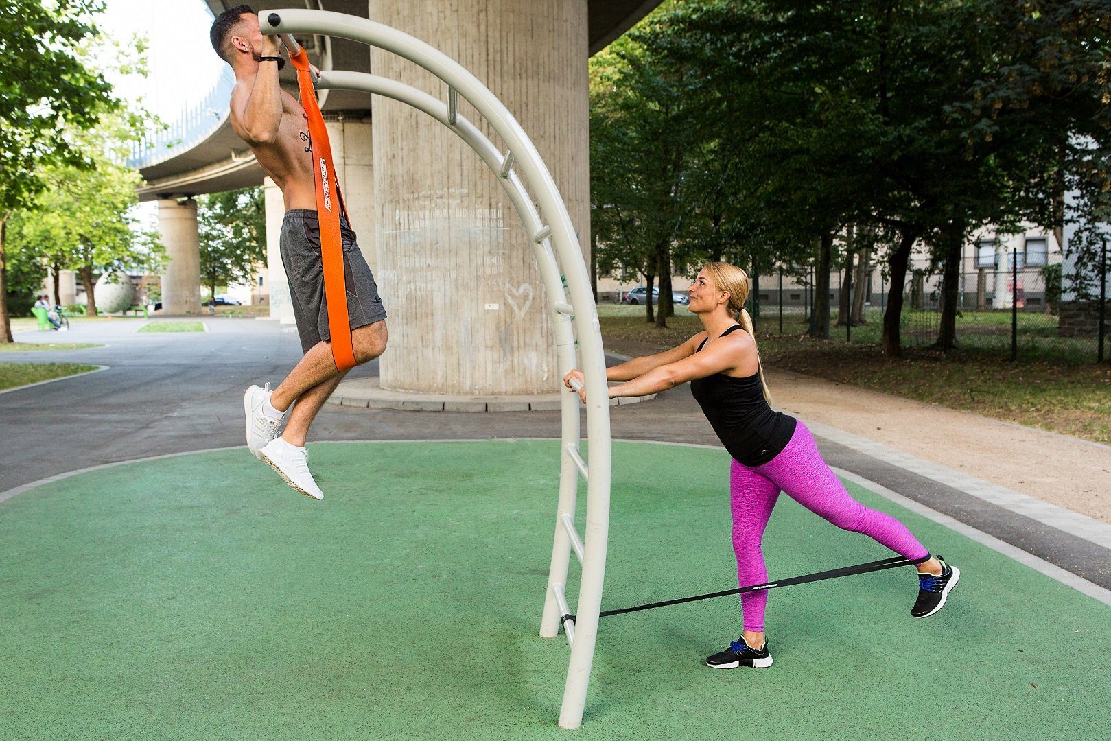 ActiveVikings Fitnesstraining ideal ActiveVikings® Gymnastikband - Set für Mobility