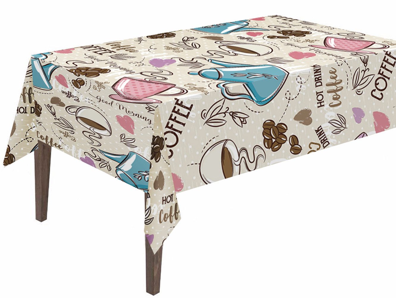 texpot Tischdecke PVC Wachstuch mit Kaffee günstig online kaufen