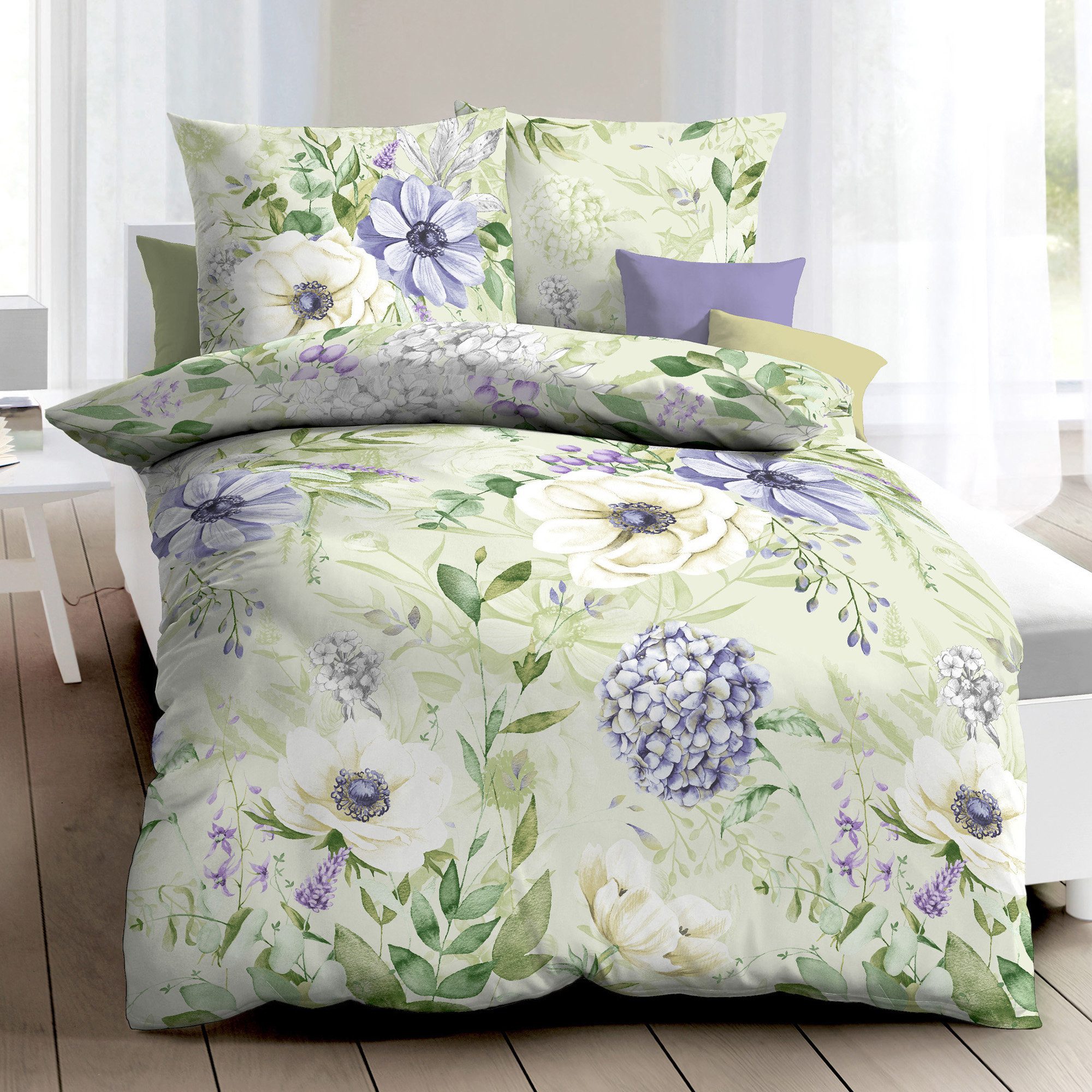 Kaeppel Bettwäsche Bettwäsche "Gabriella", Mako-Satin, Blumen günstig online kaufen