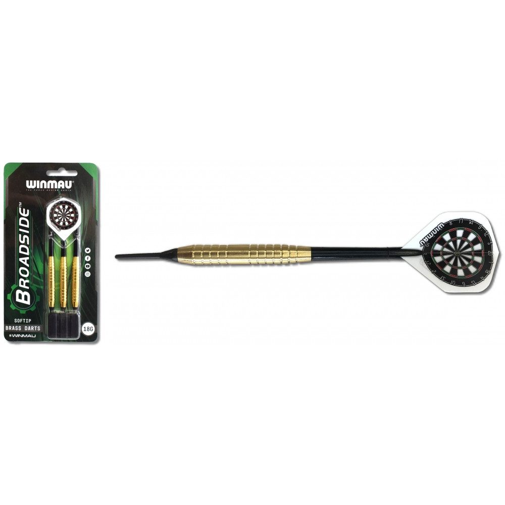 Winmau Softdarts Winmau Broadside Brass Softdarts für Freizeitspieler.
