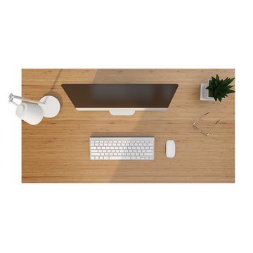 FLEXISPOT Tischplatte Bambus Tischplatte, stabile Tischplatte - DIY Schreibtischplatte Bürotischplatte Spanholzplatte, Umweltfreundlich, Bambus, 120 x 60/140 x 70 cm